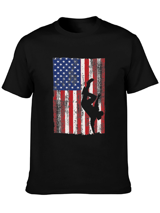 American Flag Breakdancer Graphic Tee