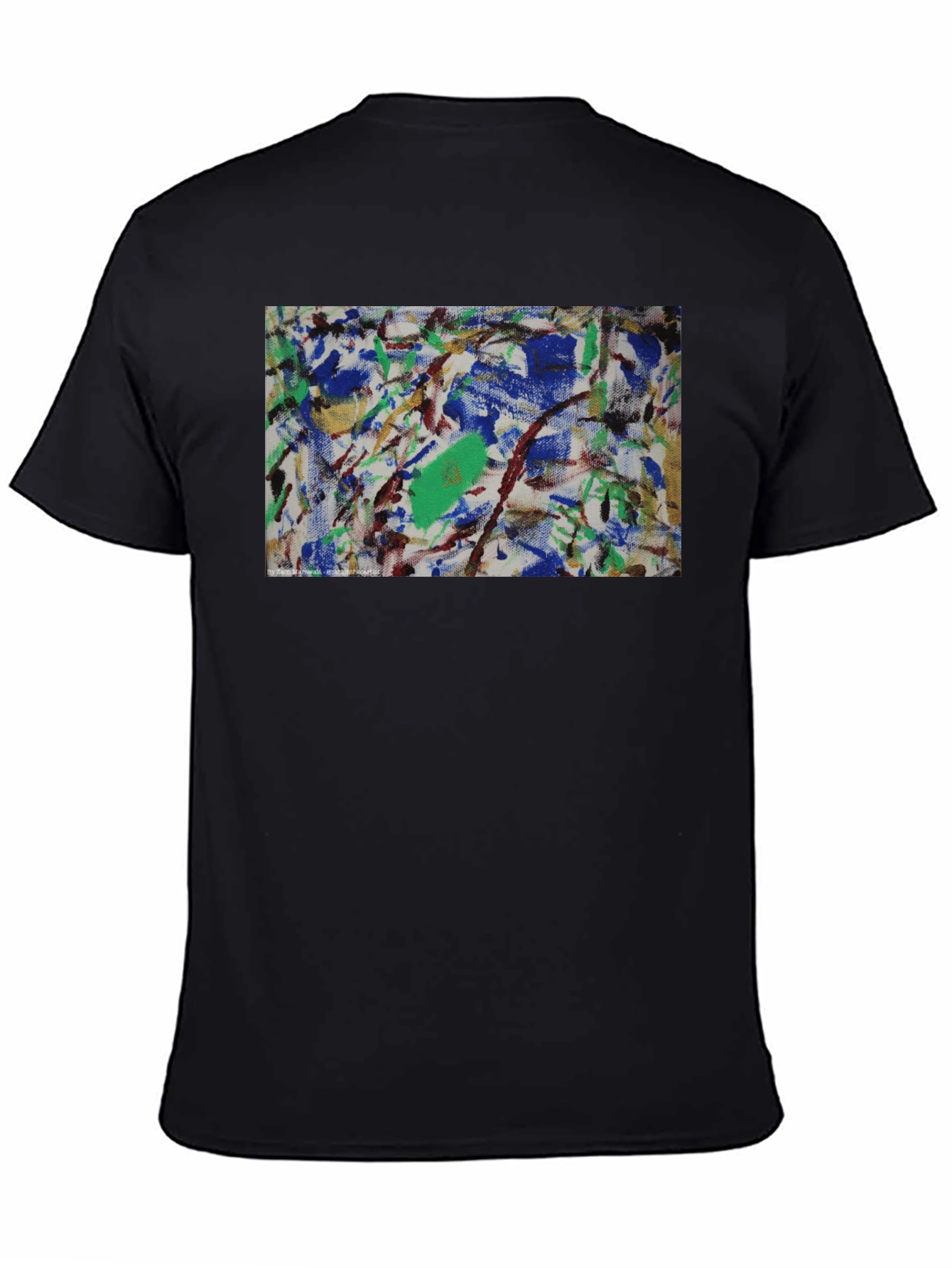 Abstract Art Graphic Tee - Modern Black T-Shirt