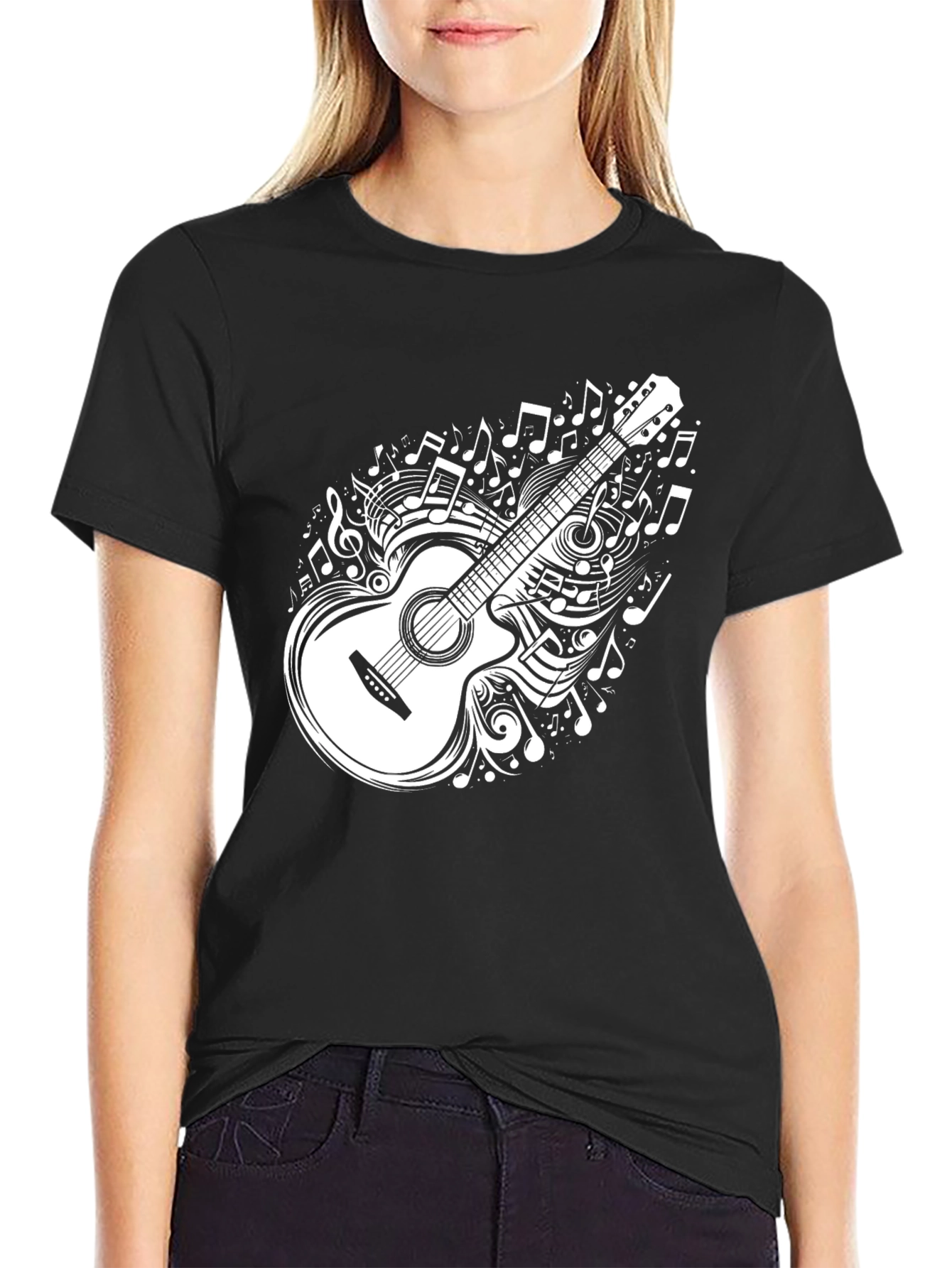 Guitar Music Graphic Tee