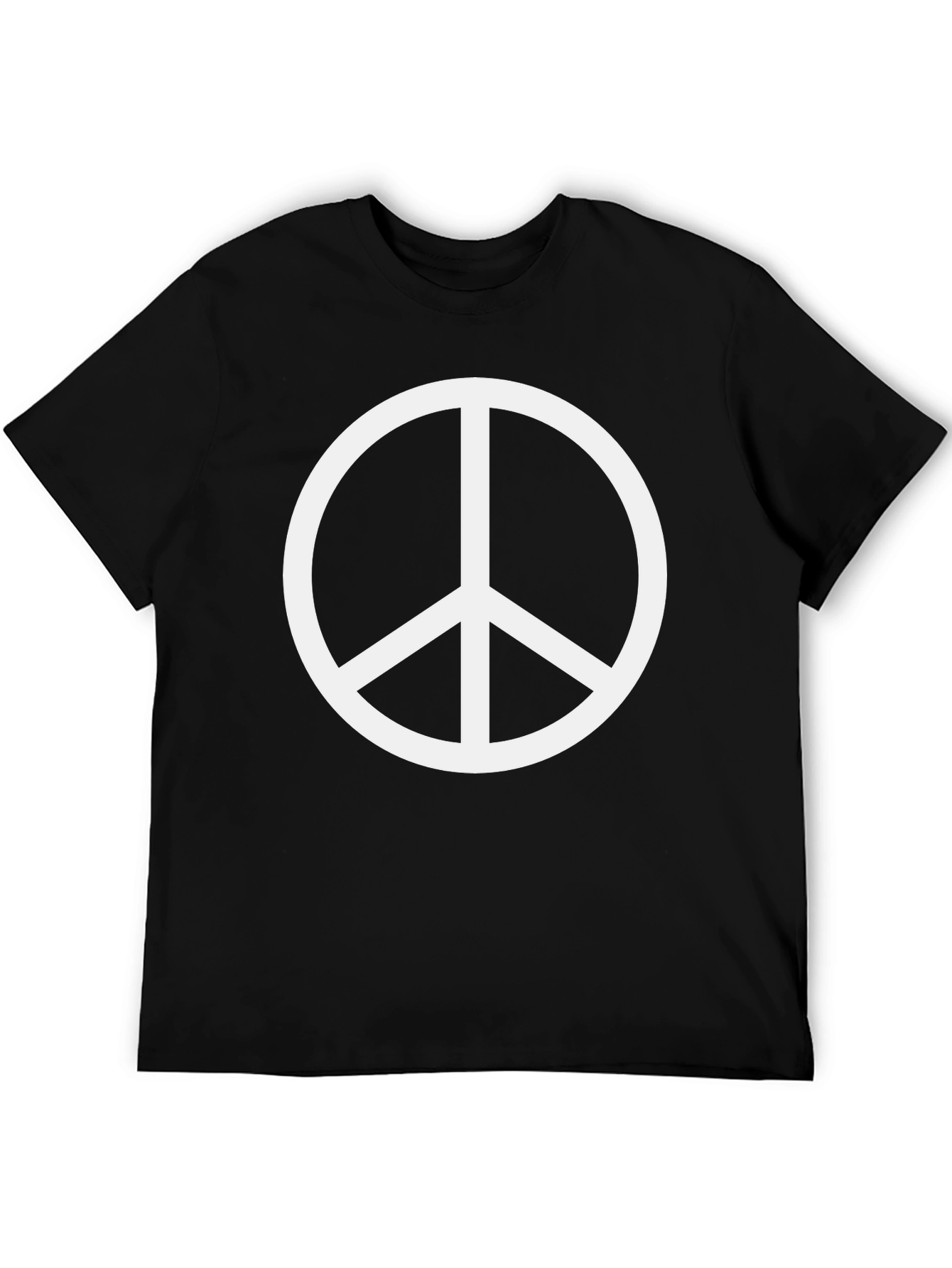Peace Sign Graphic T-Shirt - Black