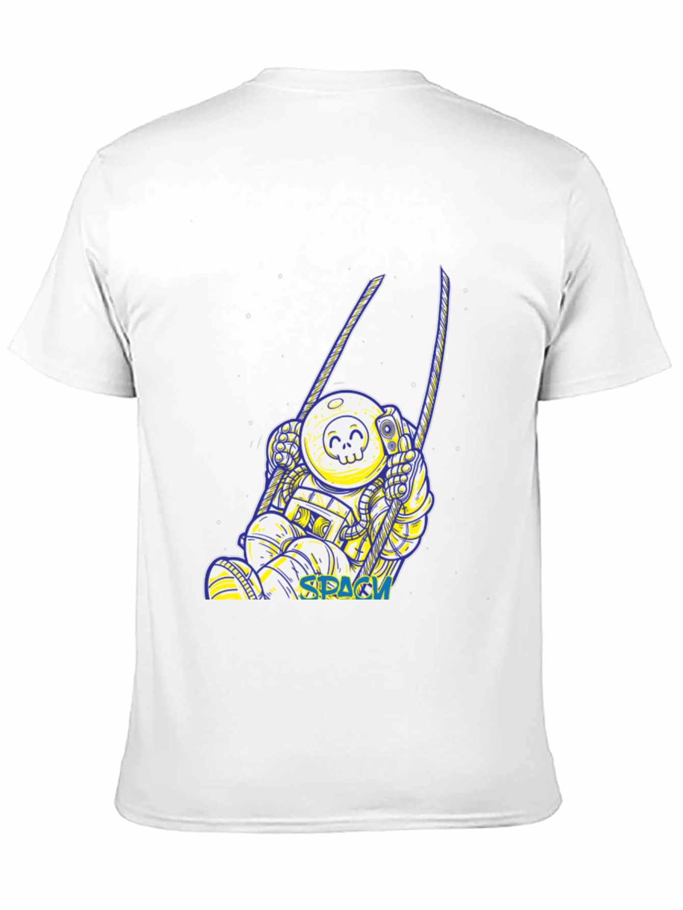 Astronaut in Space Black T-Shirt