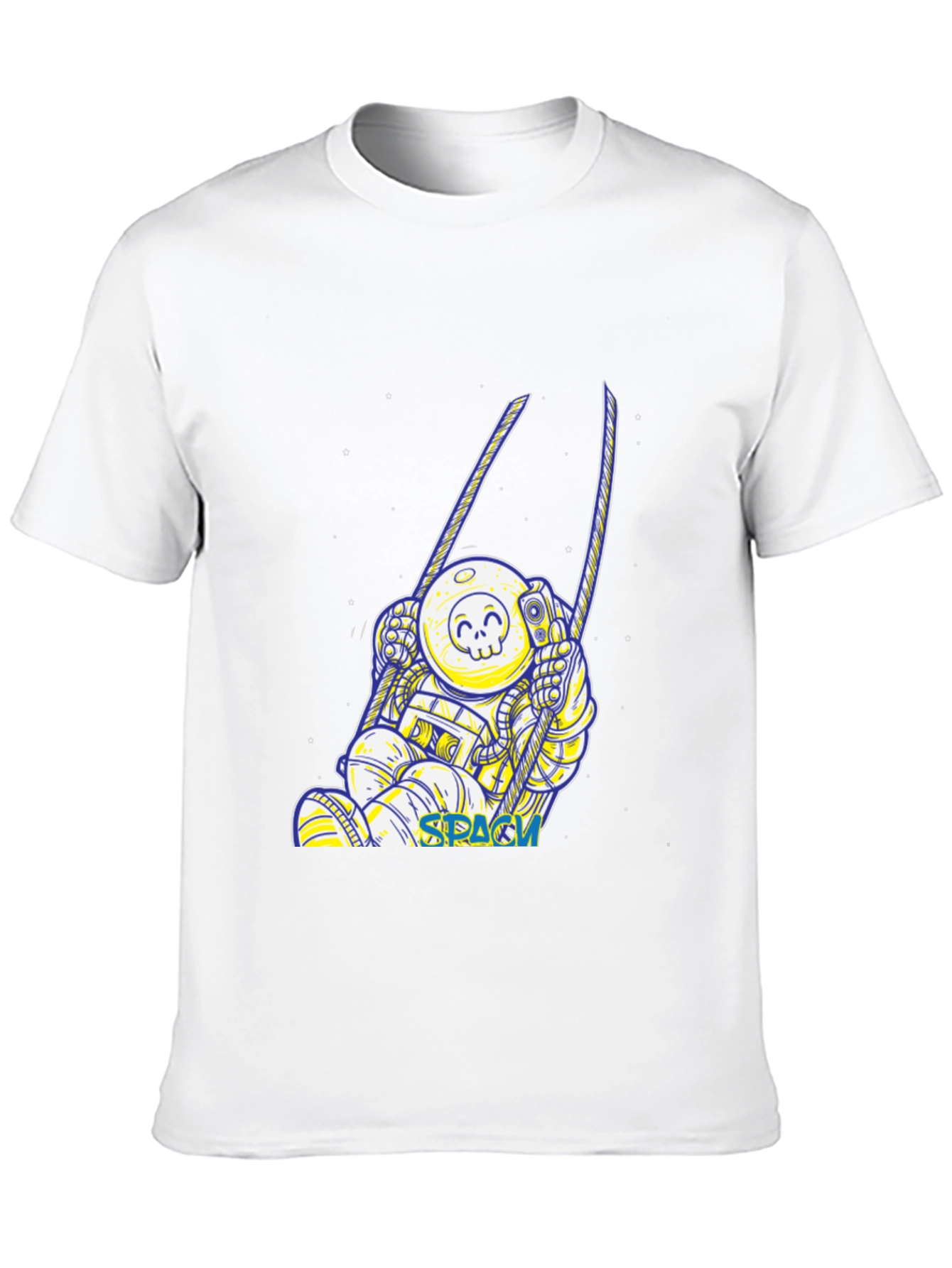 Astronaut in Space Black T-Shirt