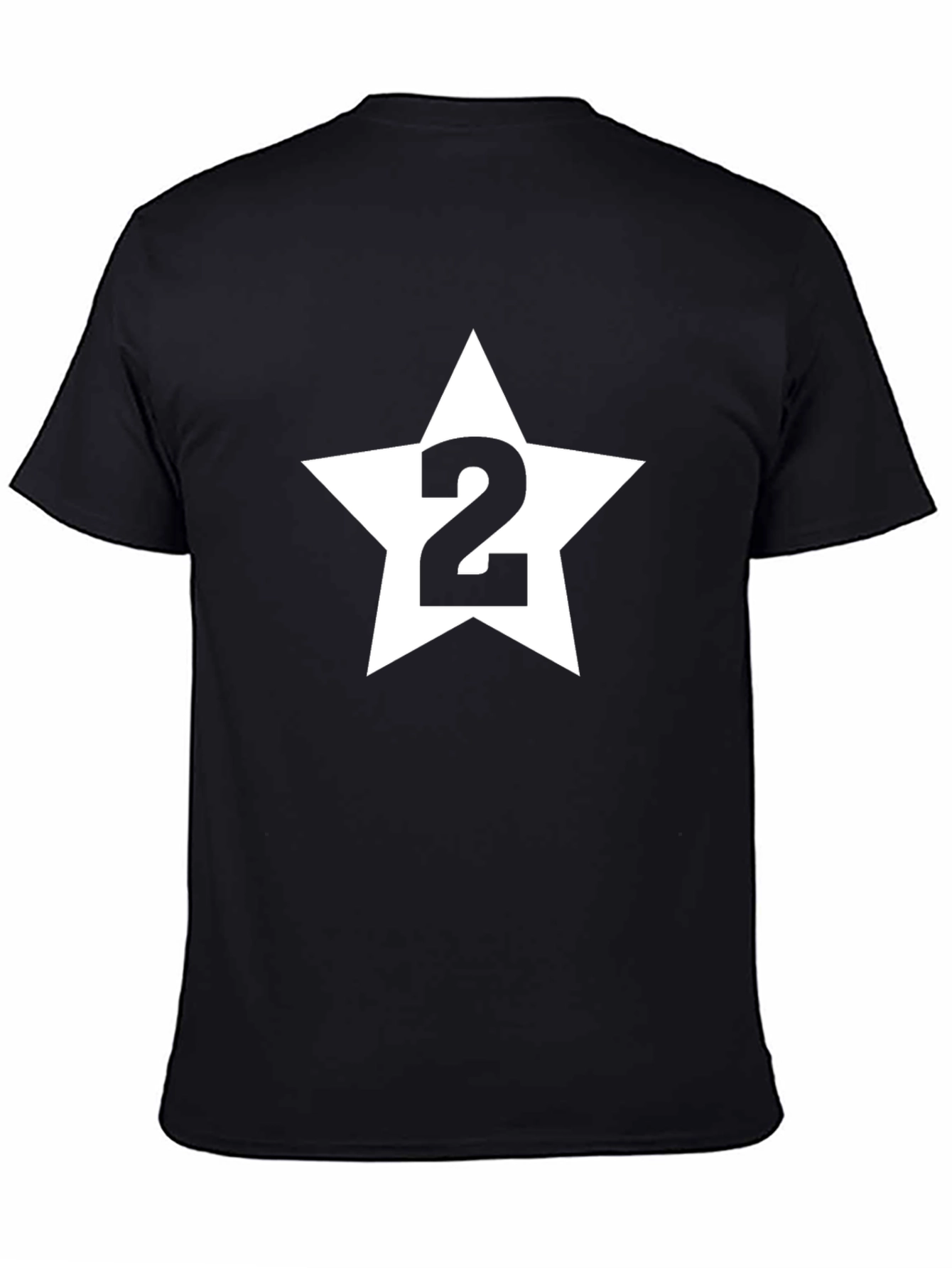 Star Number Two Black T-Shirt