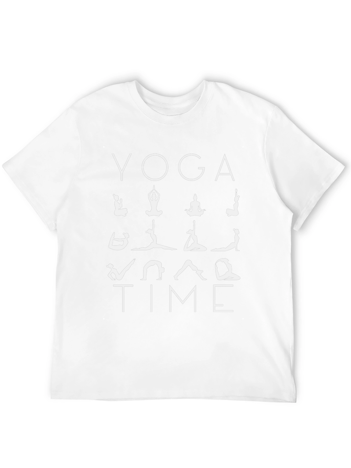 Yoga Time Black Graphic T-Shirt