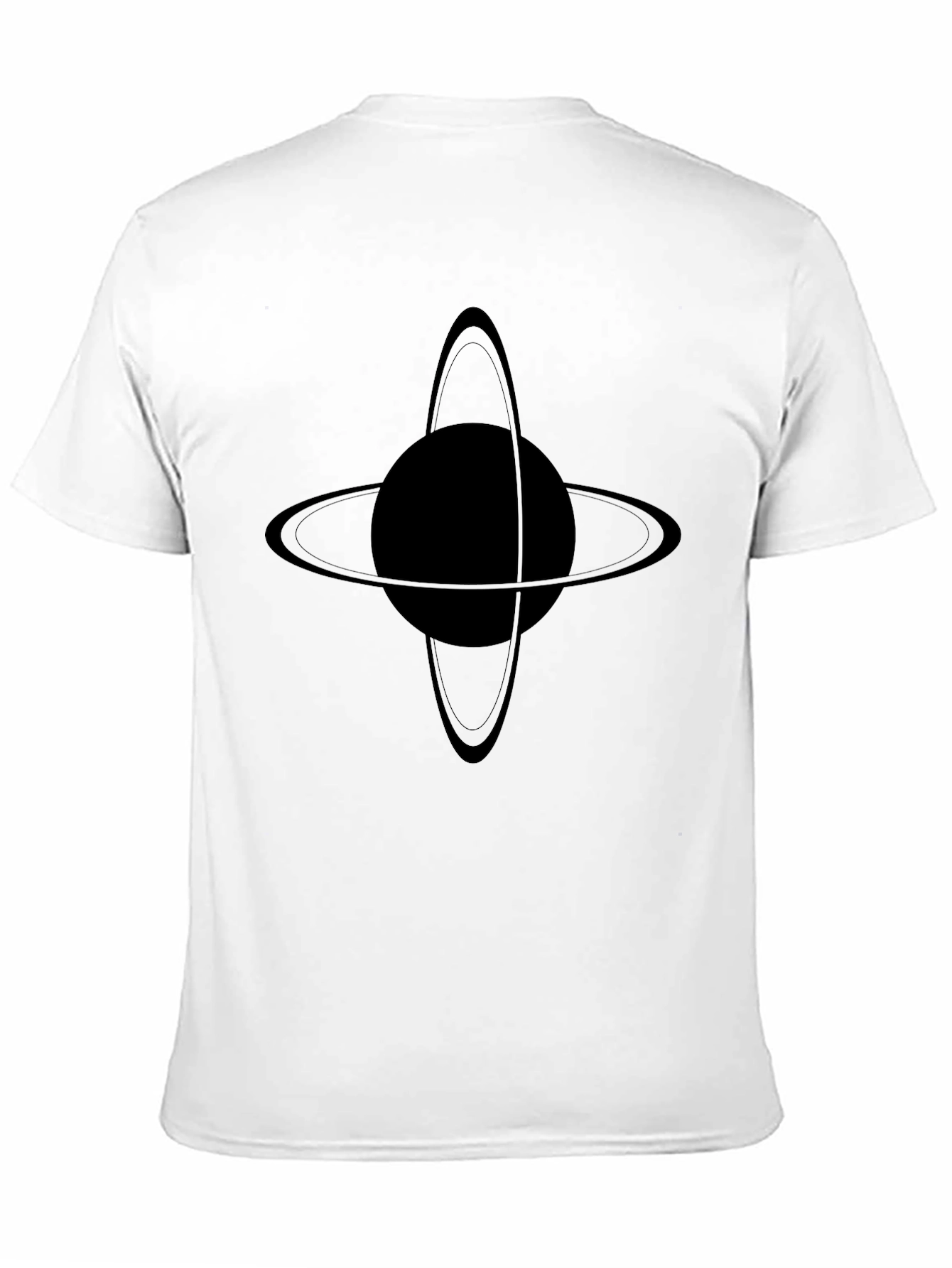 Saturn Graphic Black T-Shirt - Unisex Style