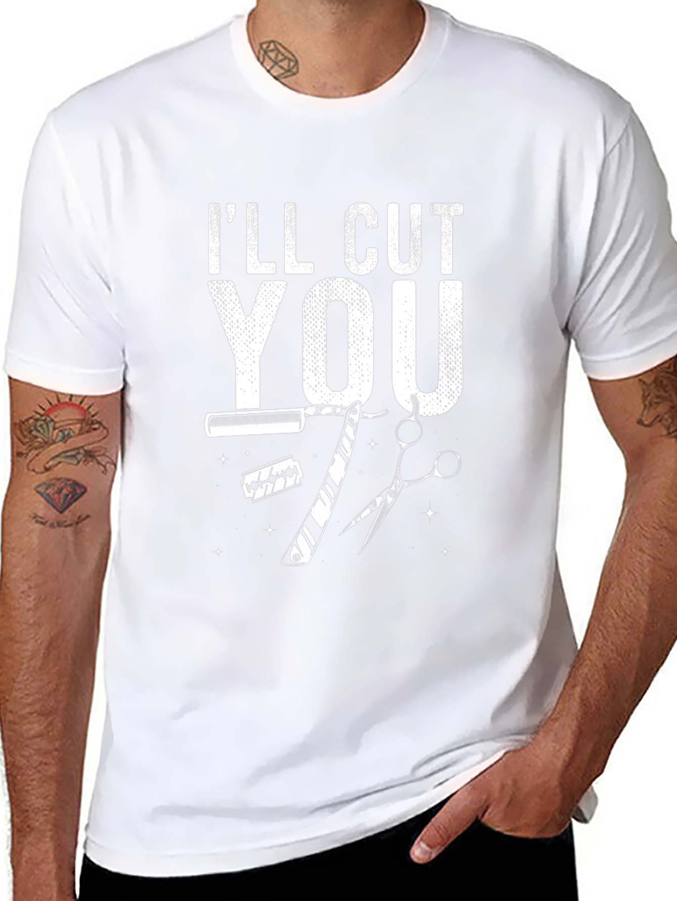 Ill Cut You Barber Graphic T-Shirt