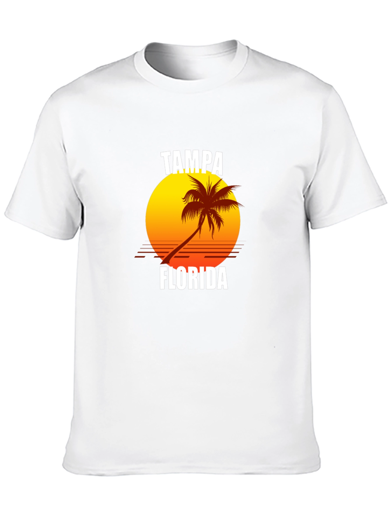 Tampa Florida Sunset Graphic T-Shirt