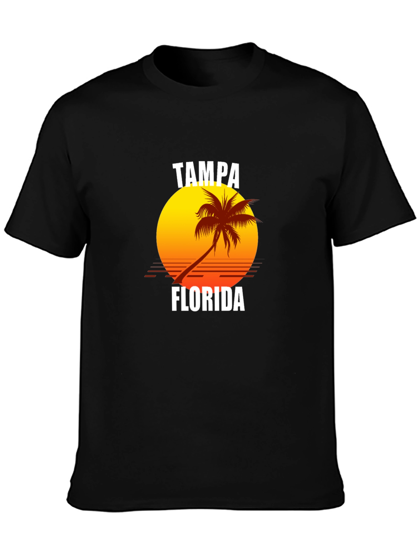 Tampa Florida Sunset Graphic T-Shirt