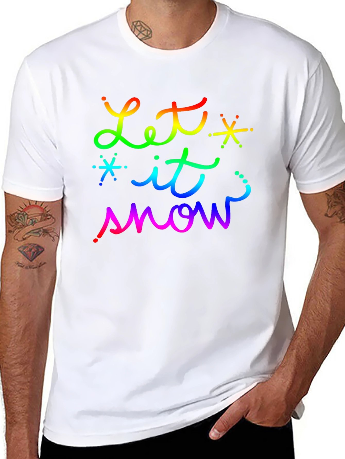 Let it Snow Rainbow T-Shirt