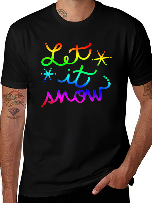 Let it Snow Rainbow T-Shirt