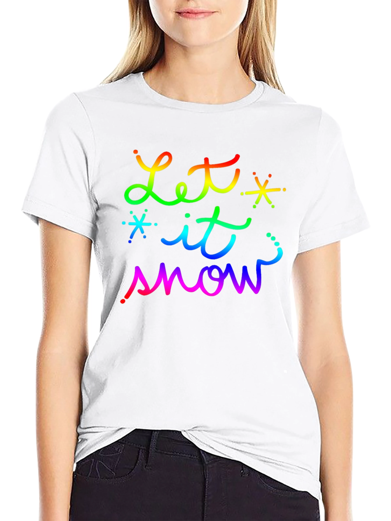 Let it Snow Rainbow T-Shirt