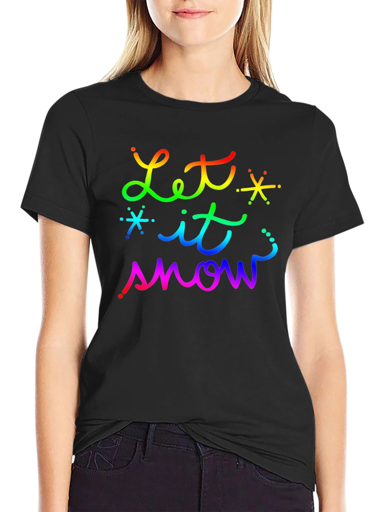 Let it Snow Rainbow T-Shirt