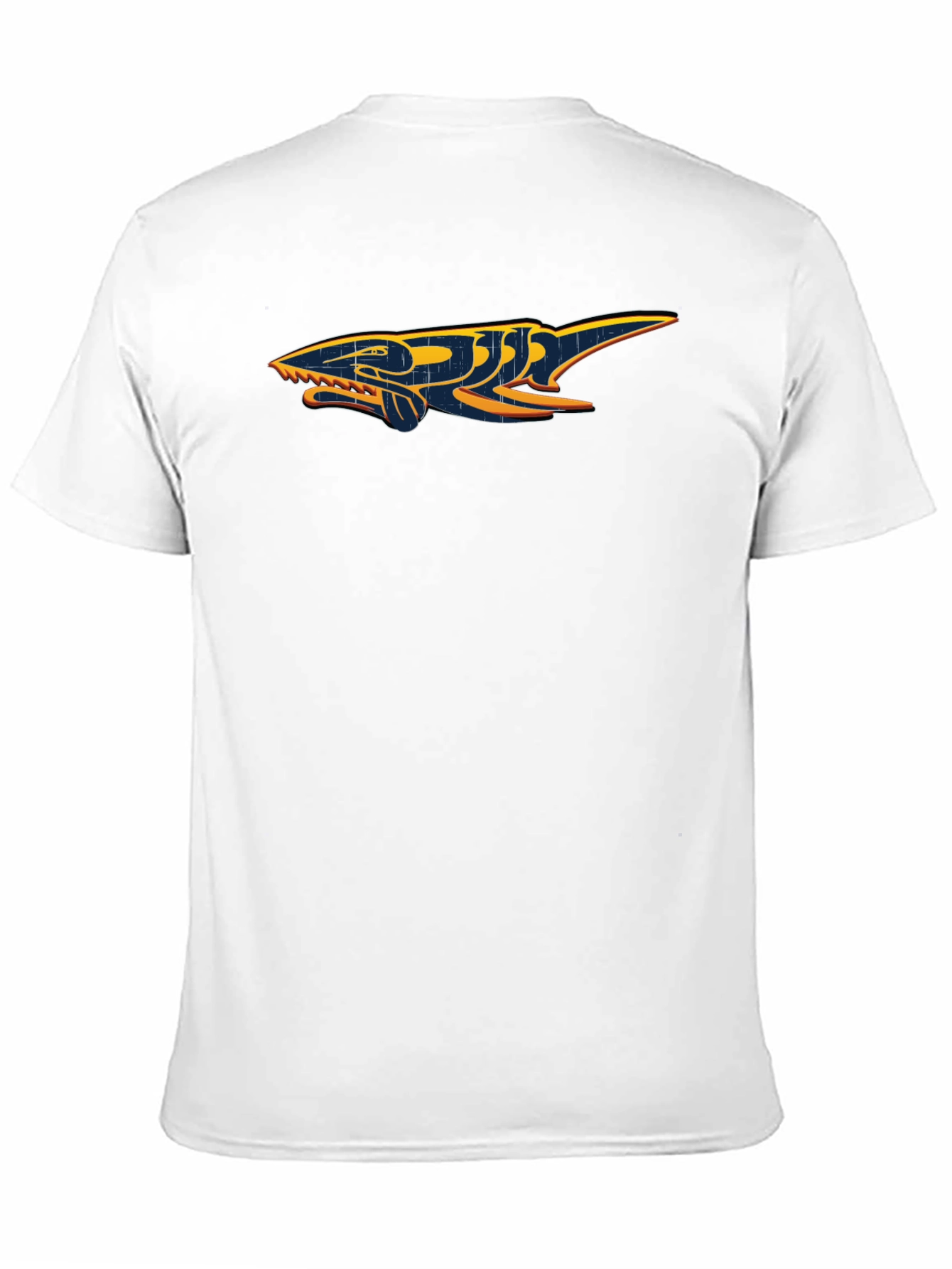 Shark Graphic Black Cotton T-Shirt