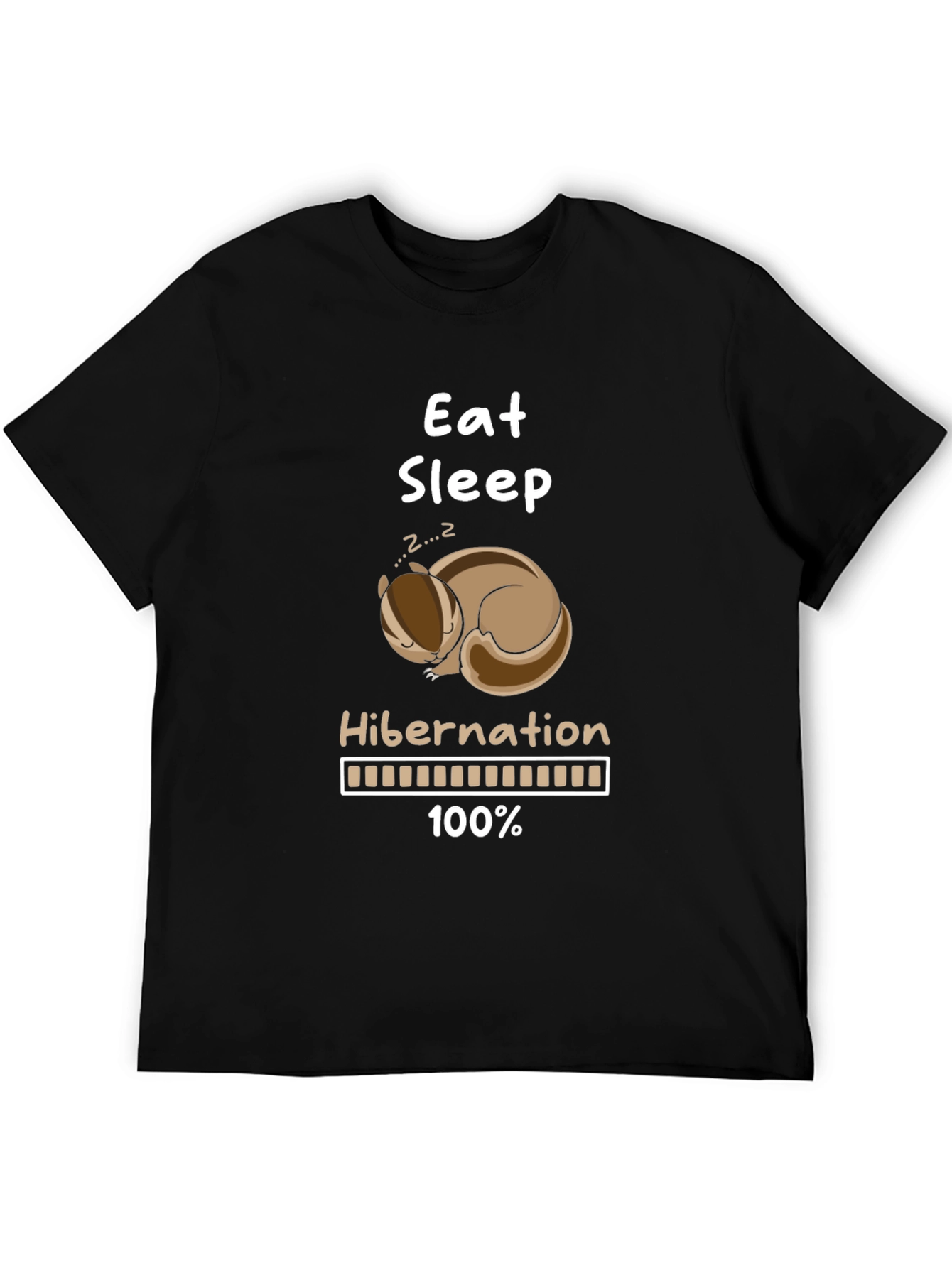 Eat Sleep Hibernation T-Shirt Funny Animal Lover Tee