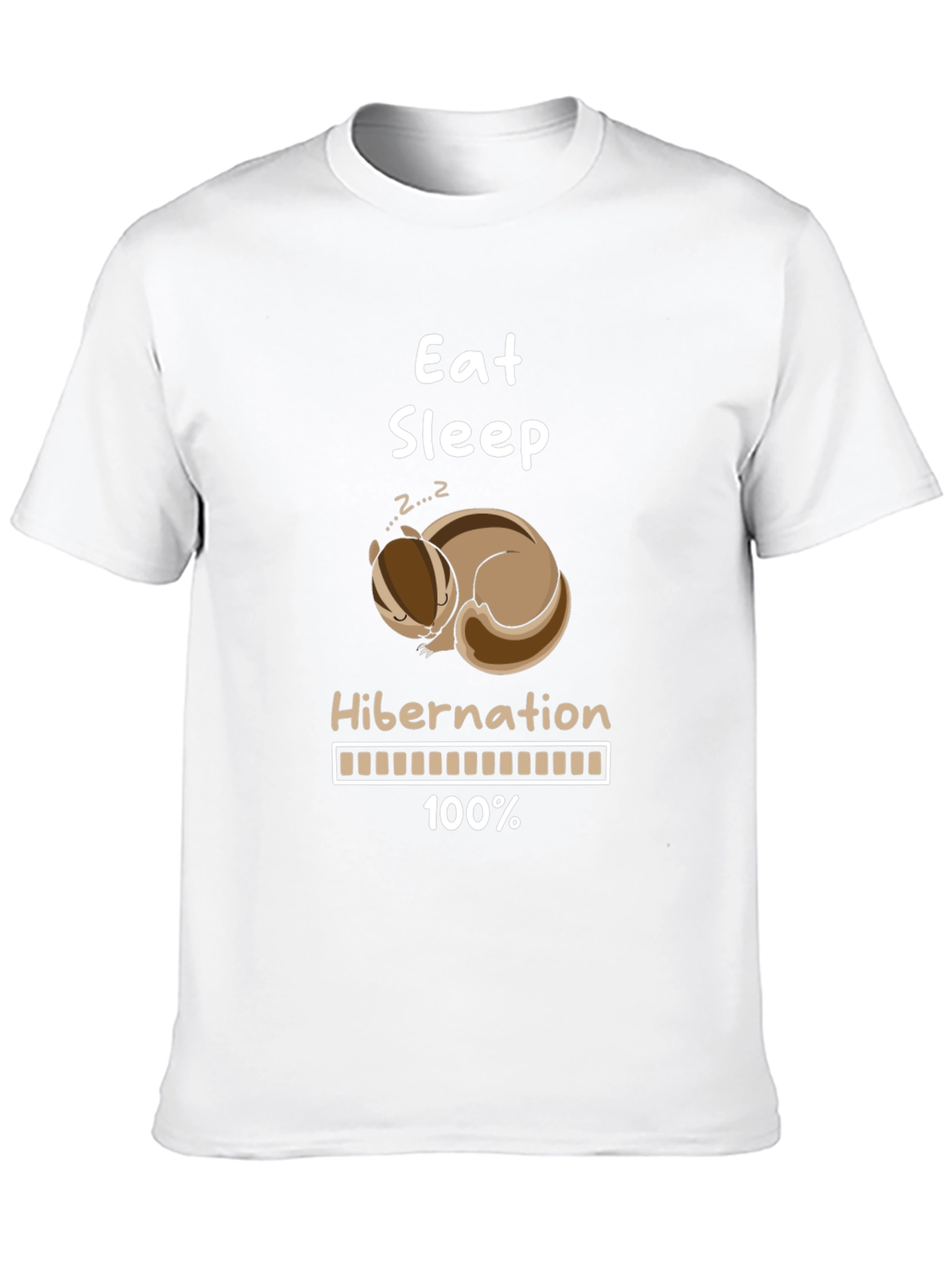 Eat Sleep Hibernation T-Shirt Funny Animal Lover Tee
