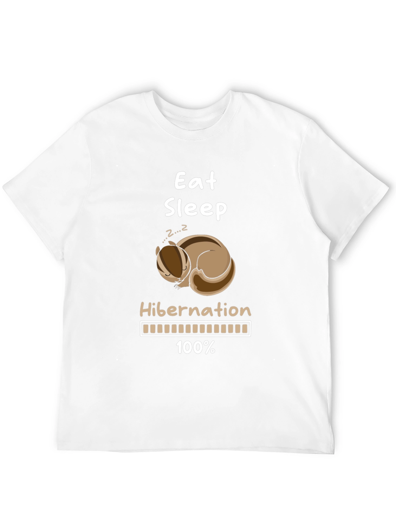 Eat Sleep Hibernation T-Shirt Funny Animal Lover Tee