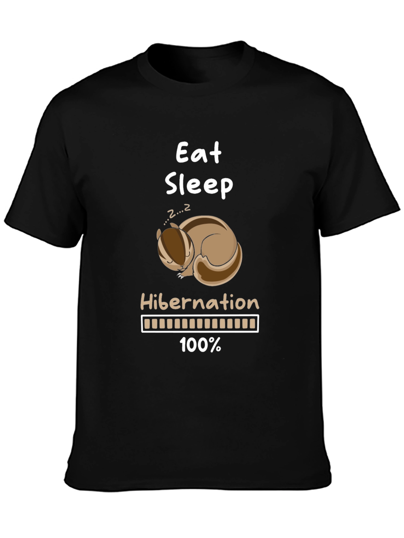 Eat Sleep Hibernation T-Shirt Funny Animal Lover Tee