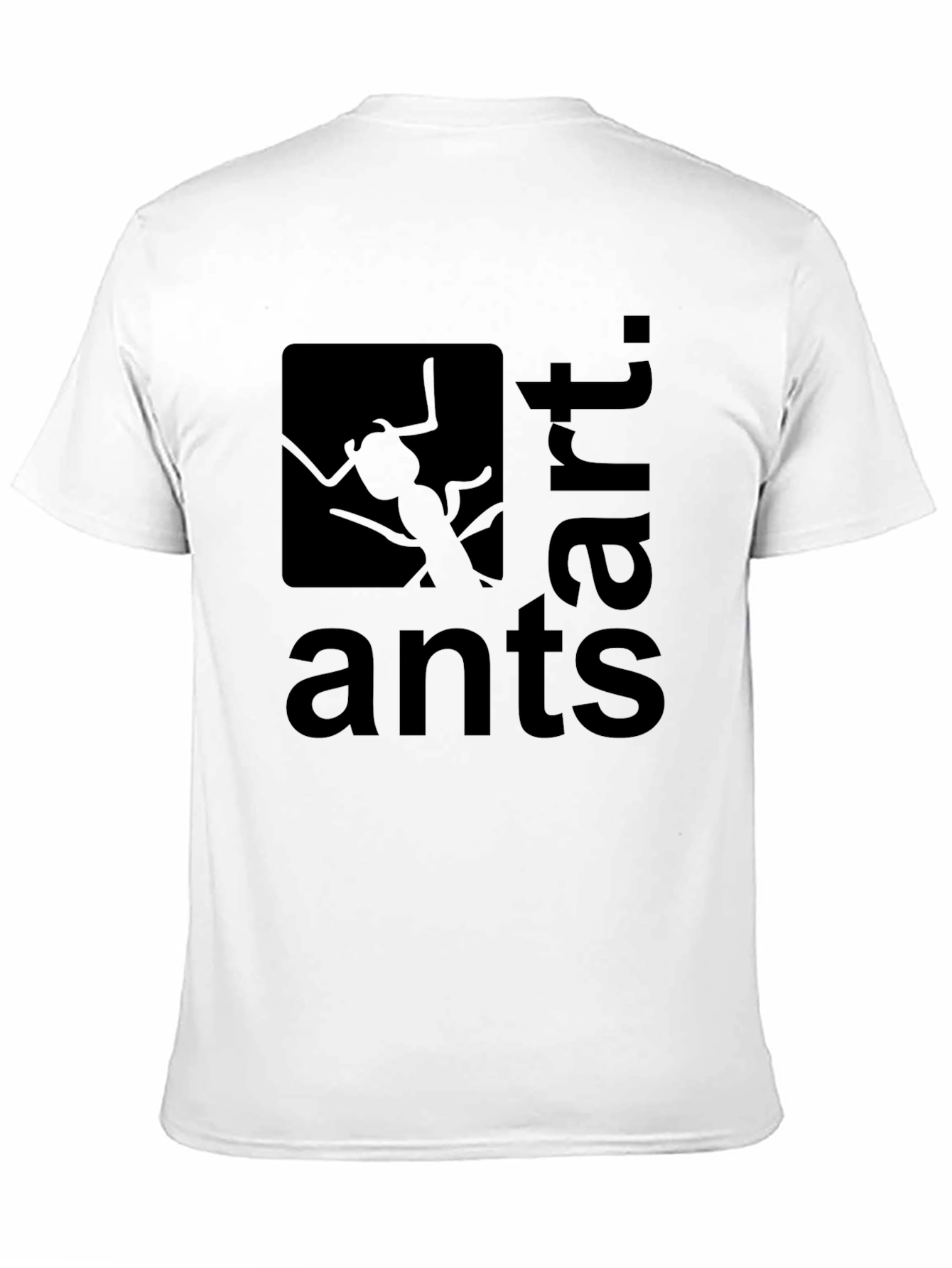 Ants Art Graphic Tee - Black Casual T-Shirt