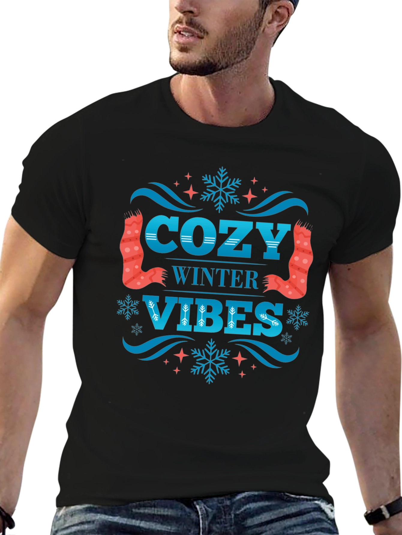 Cozy Winter Vibes Graphic T-Shirt