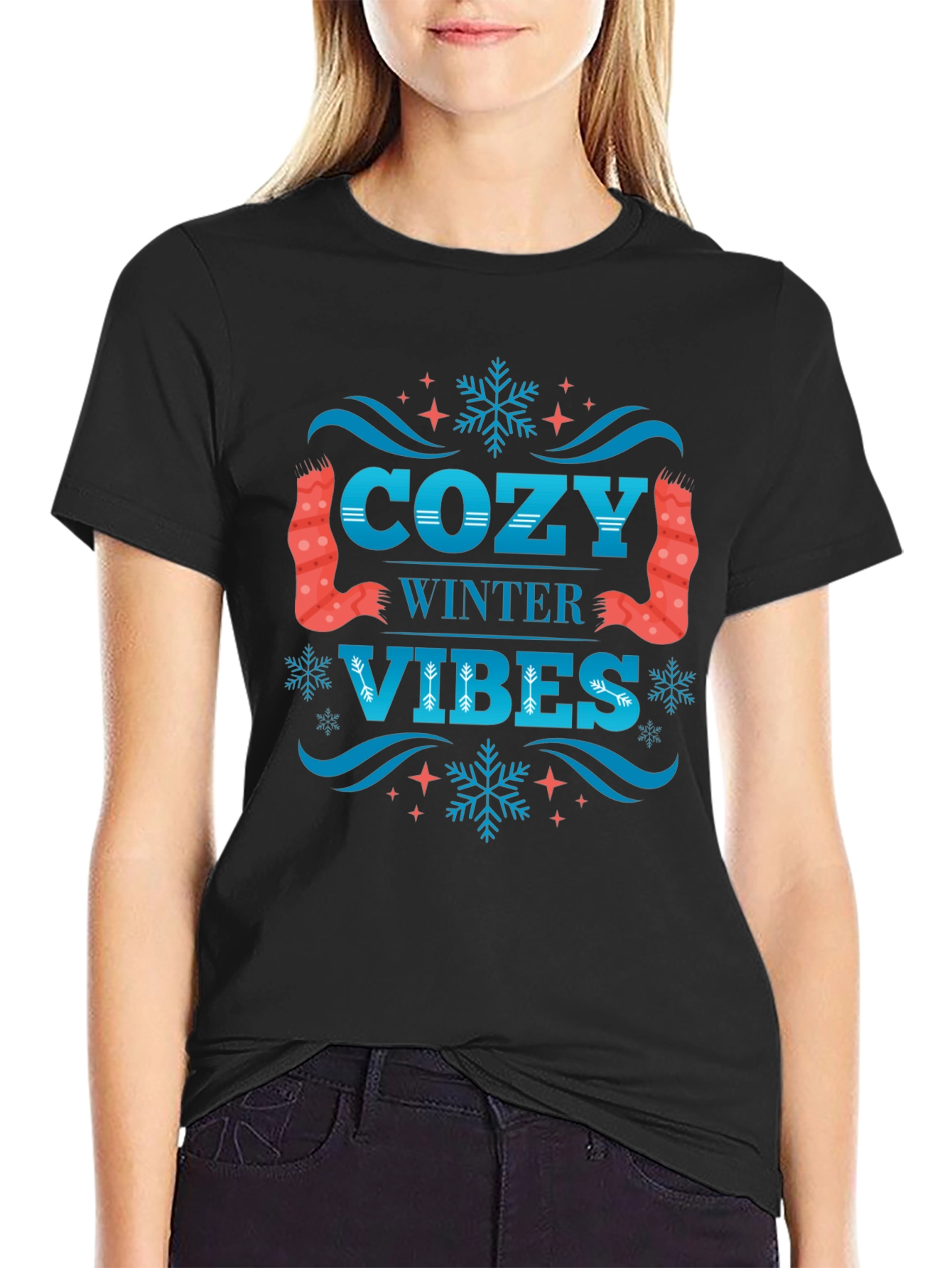 Cozy Winter Vibes Graphic T-Shirt