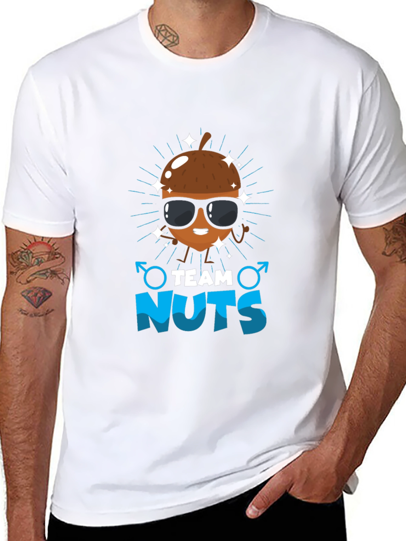 Team Nuts Funny Graphic T-Shirt
