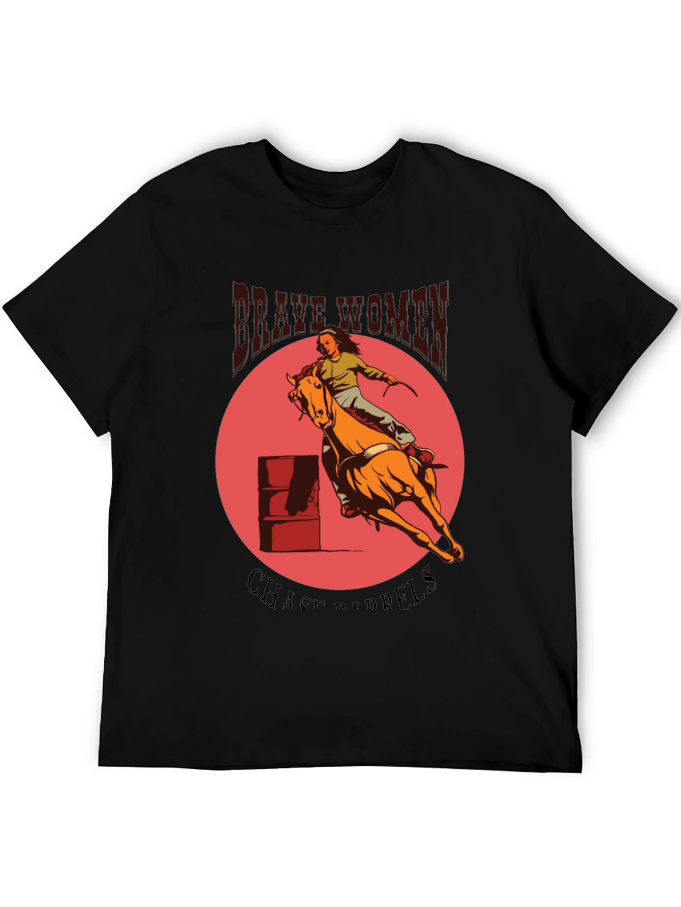 Brave Women Barrel Racing Graphic Tee