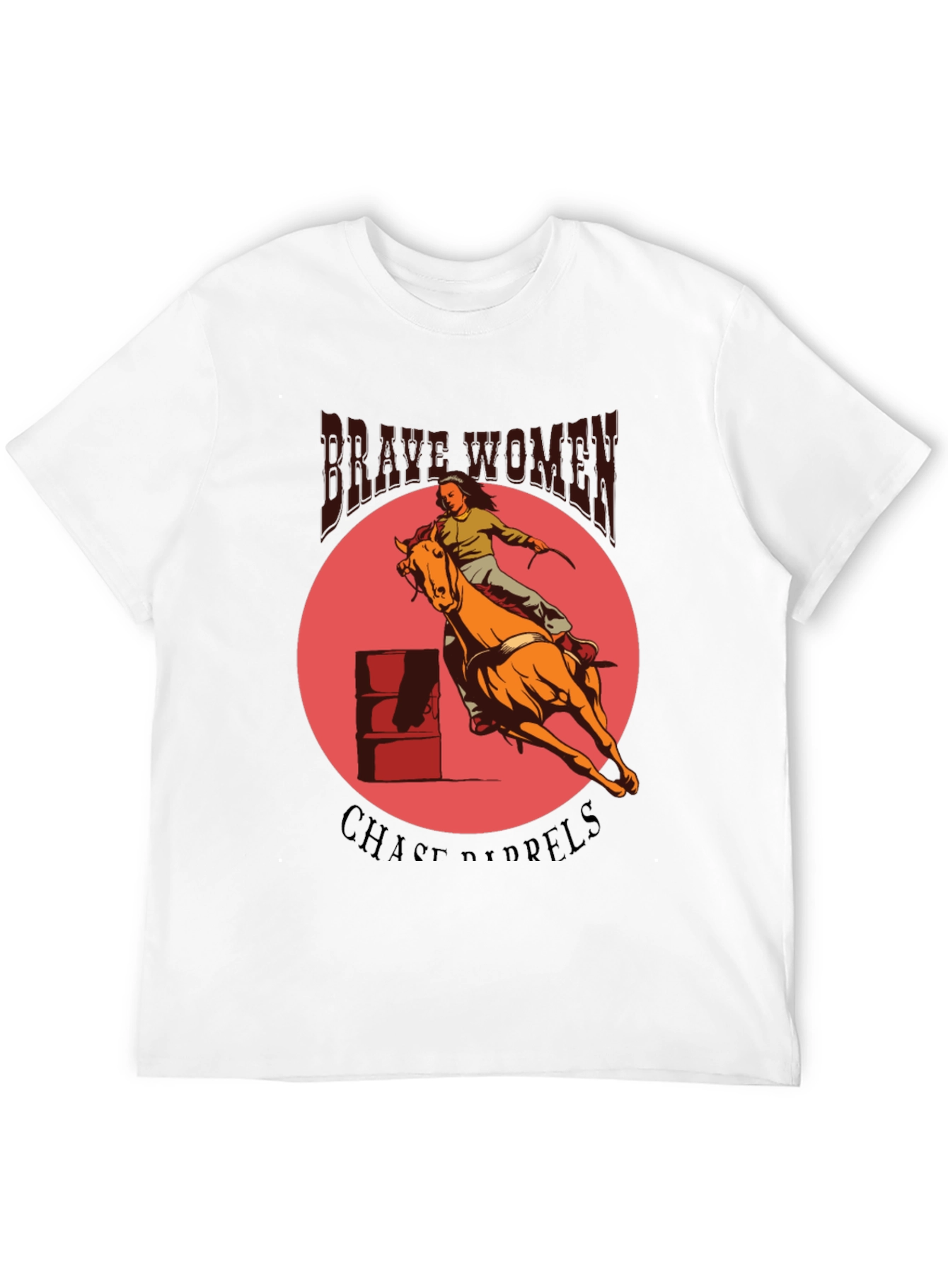 Brave Women Barrel Racing Graphic Tee