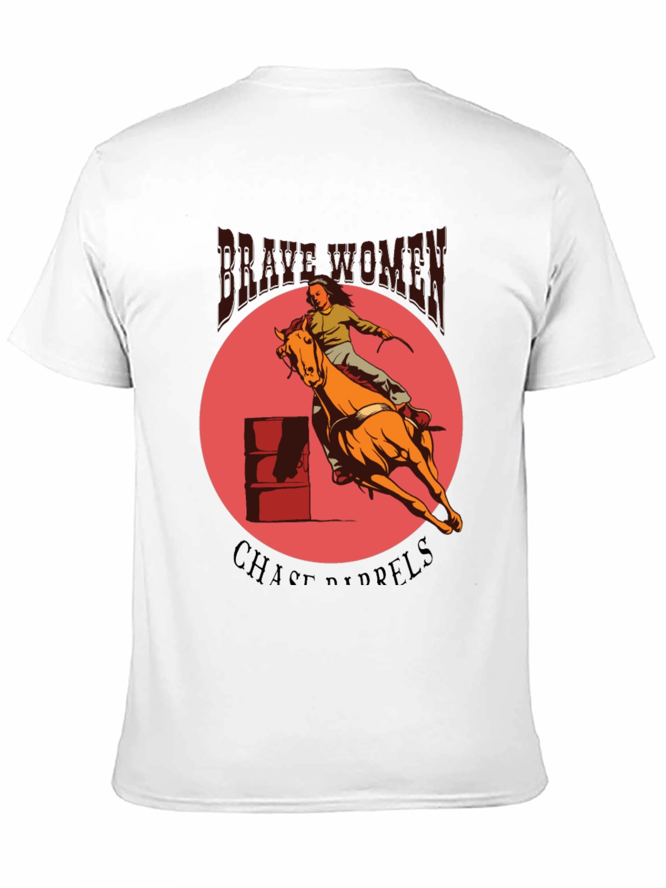 Brave Women Barrel Racing Graphic Tee