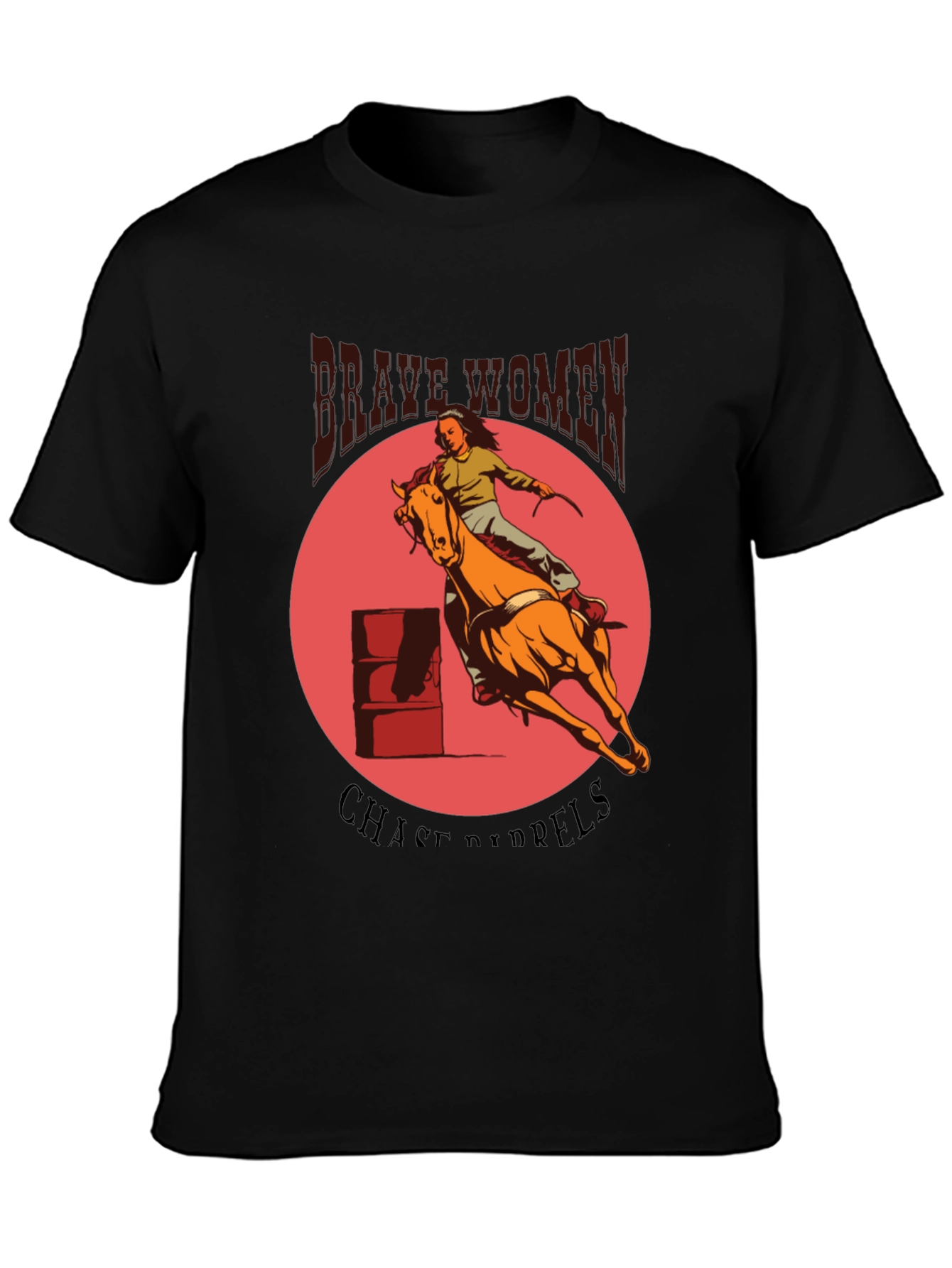 Brave Women Barrel Racing Graphic Tee