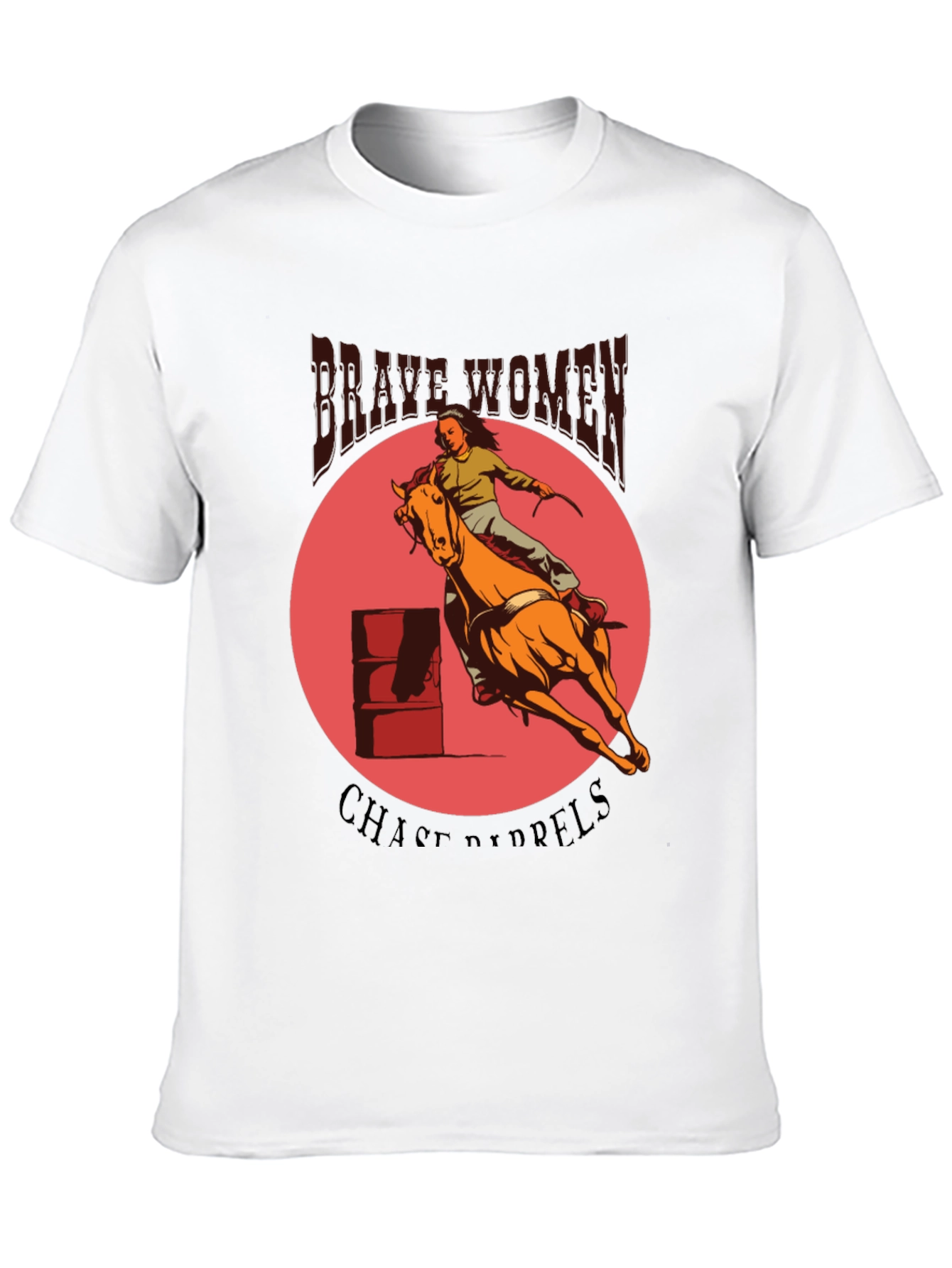 Brave Women Barrel Racing Graphic Tee