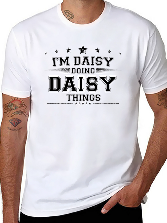 Im Daisy Doing Daisy Things Black T-Shirt