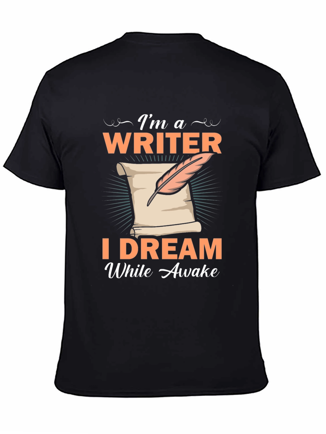 Writer Dreamer Black T-Shirt