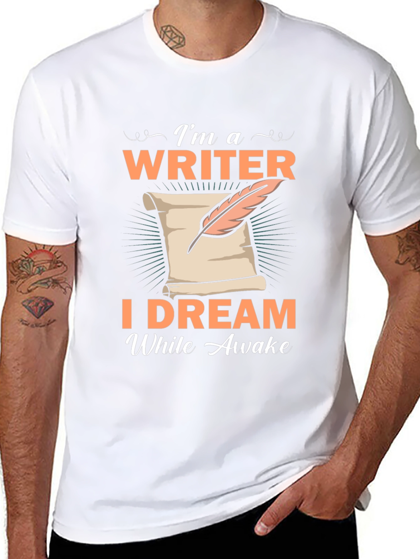 Writer Dreamer Black T-Shirt