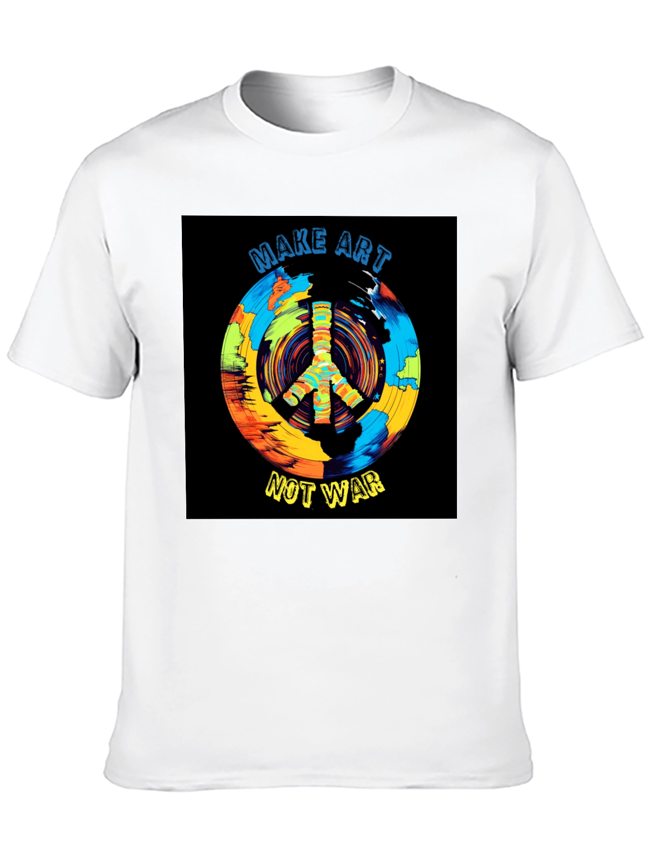 Make Art Not War T-Shirt Peace Symbol