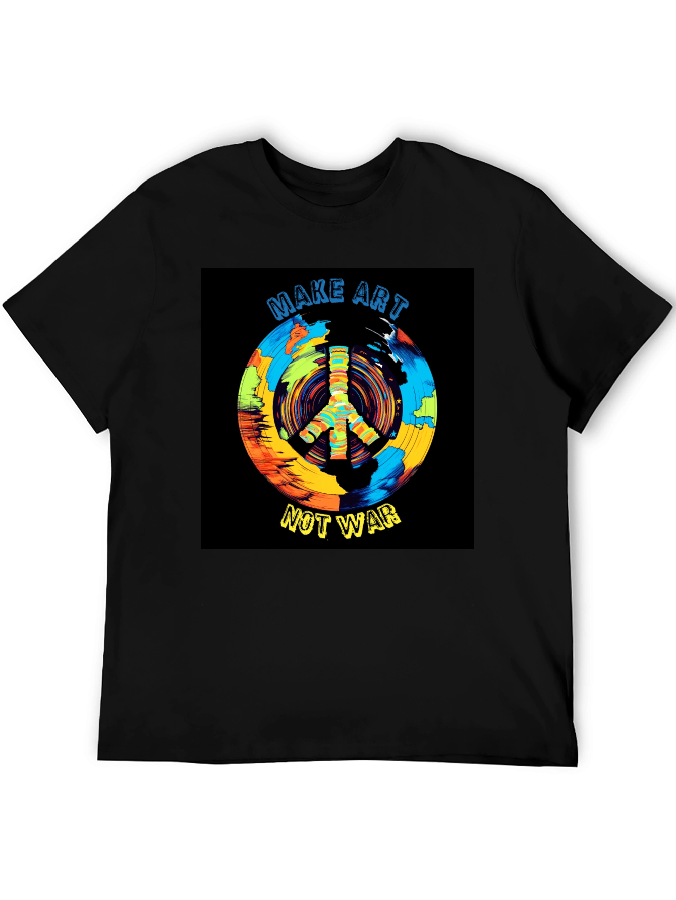 Make Art Not War T-Shirt Peace Symbol