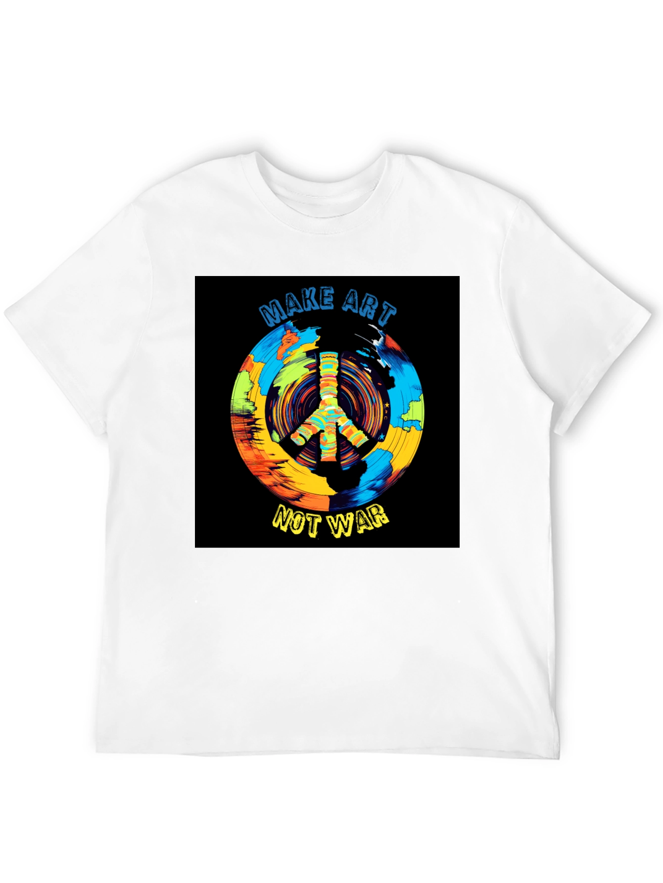 Make Art Not War T-Shirt Peace Symbol
