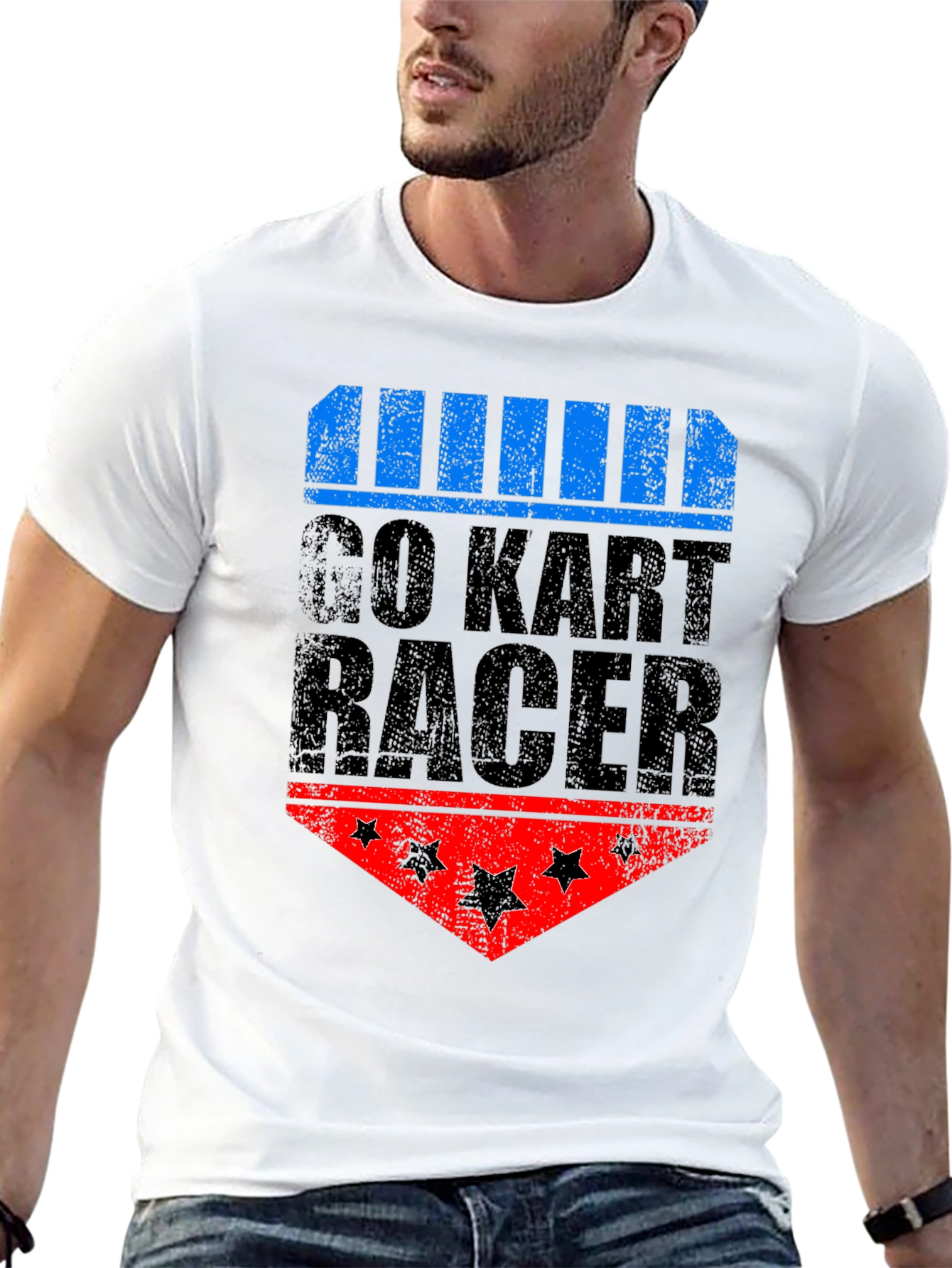 Go Kart Racer Graphic T-Shirt - Cool Racing Tee