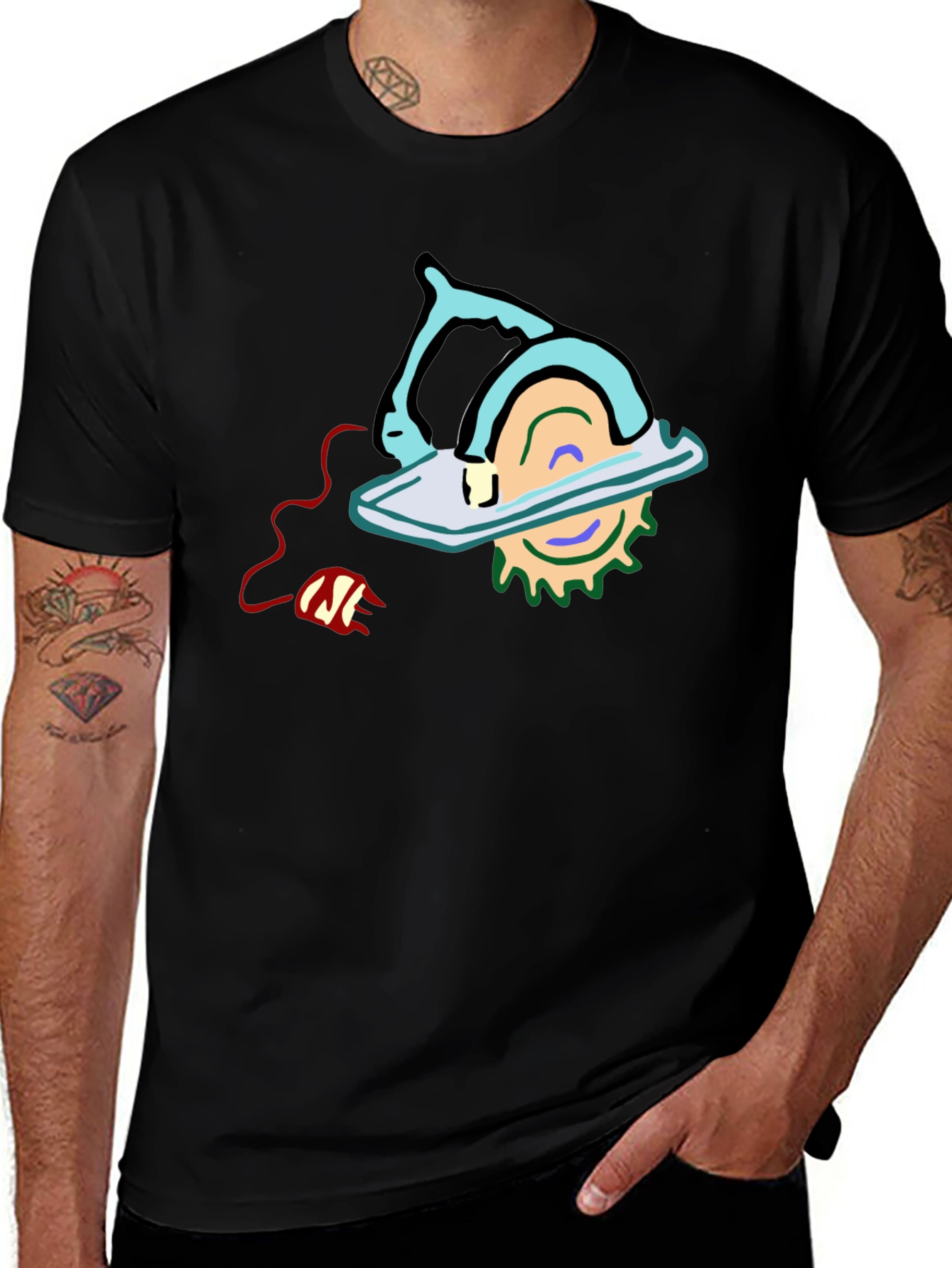 Electric Saw Graphic Tee - Bold & Unique Design
