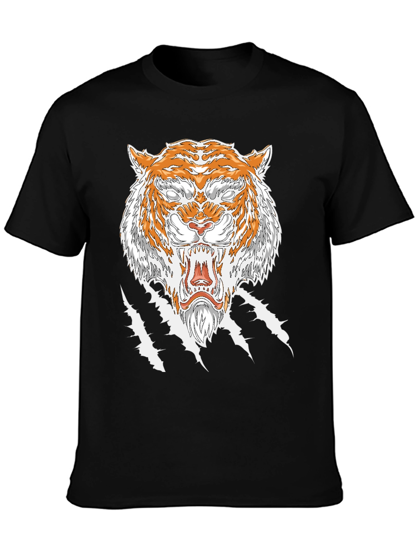 Tiger Graphic Tee - Fierce Animal Print