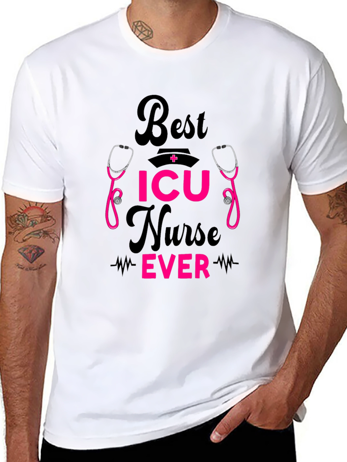 Best ICU Nurse Ever Graphic Tee