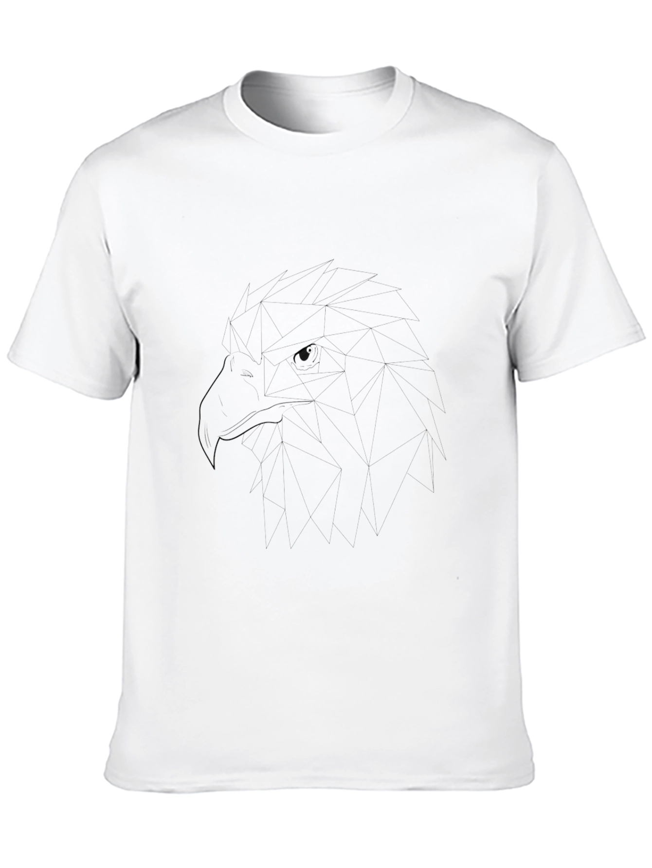 Black T-Shirt with Graphic Eagle Design