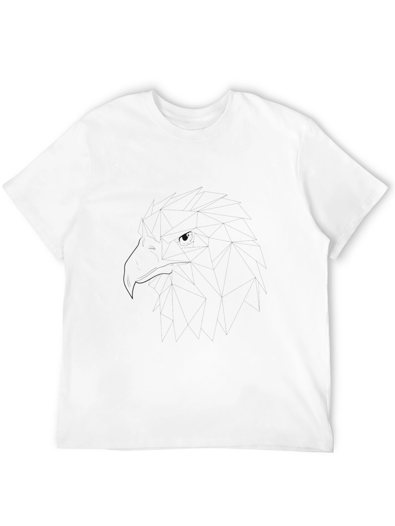 Black T-Shirt with Graphic Eagle Design