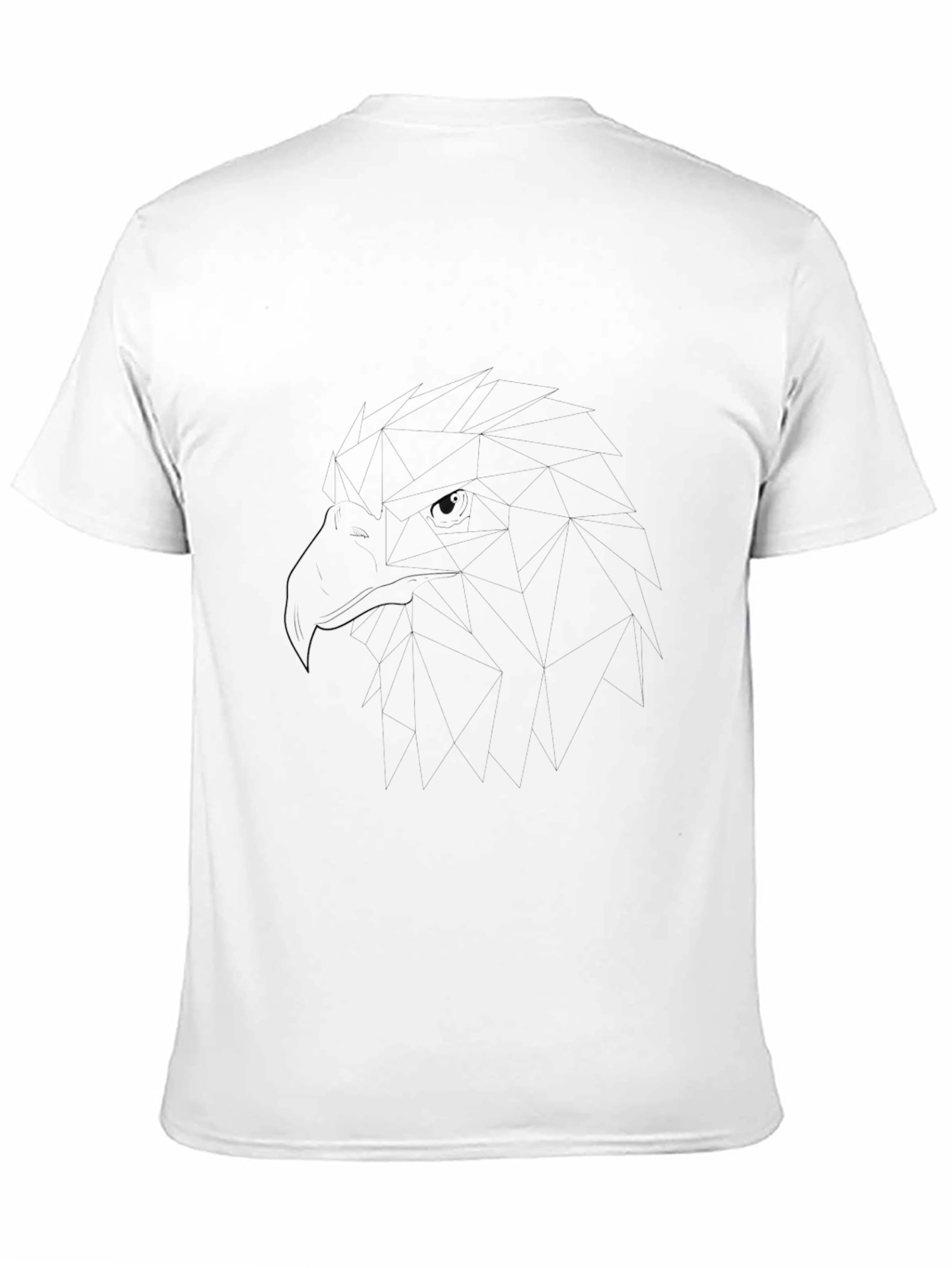 Black T-Shirt with Graphic Eagle Design
