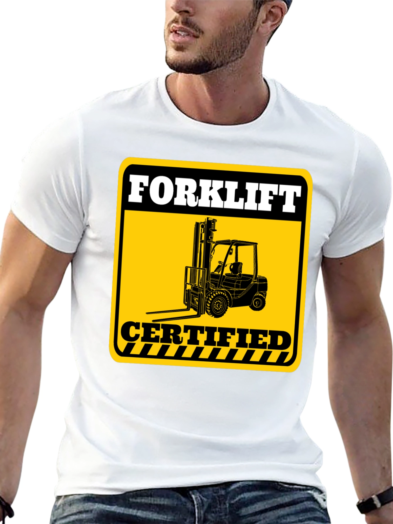 Forklift Certified T-Shirt - Black Cotton Tee