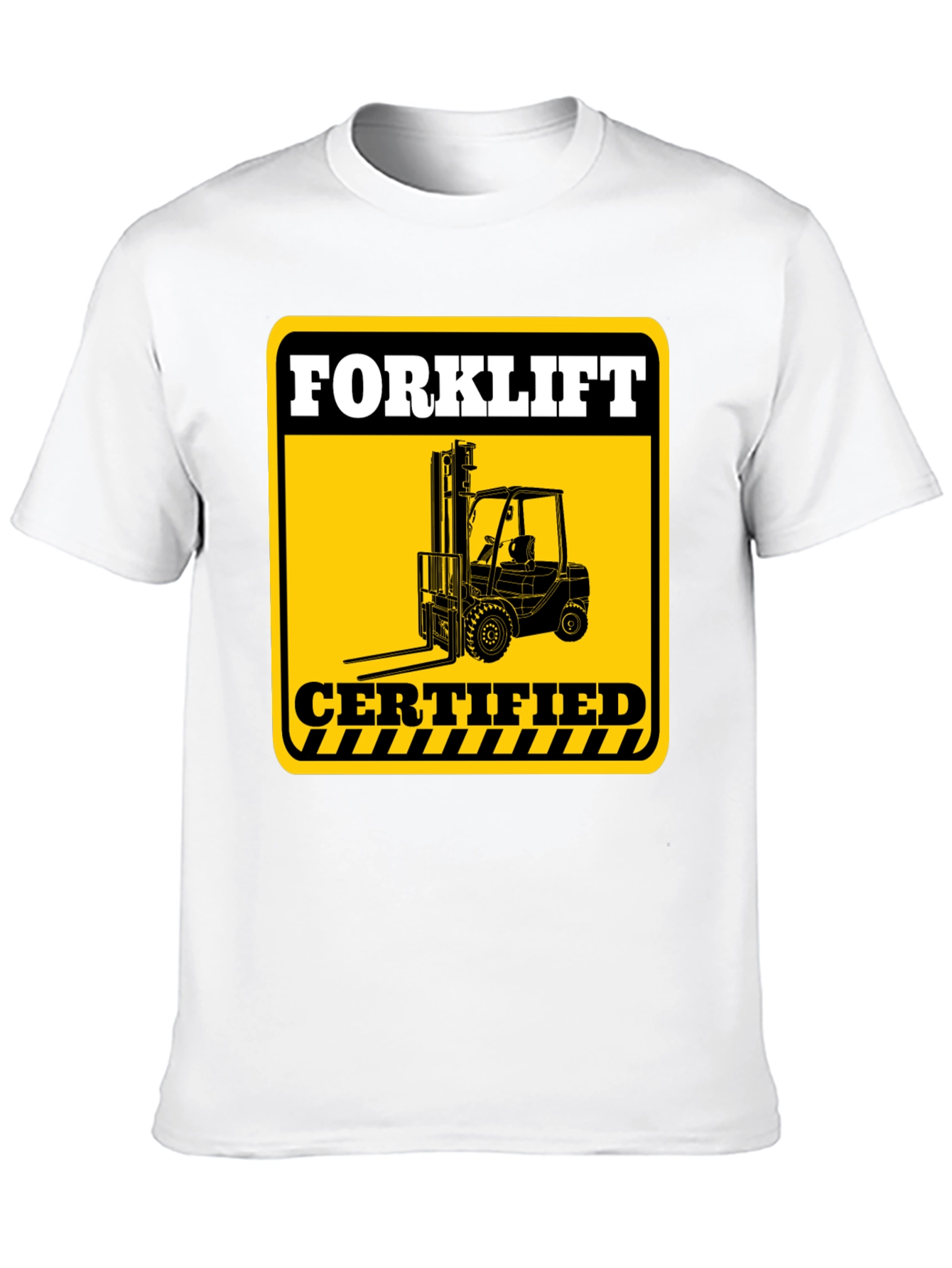 Forklift Certified T-Shirt - Black Cotton Tee