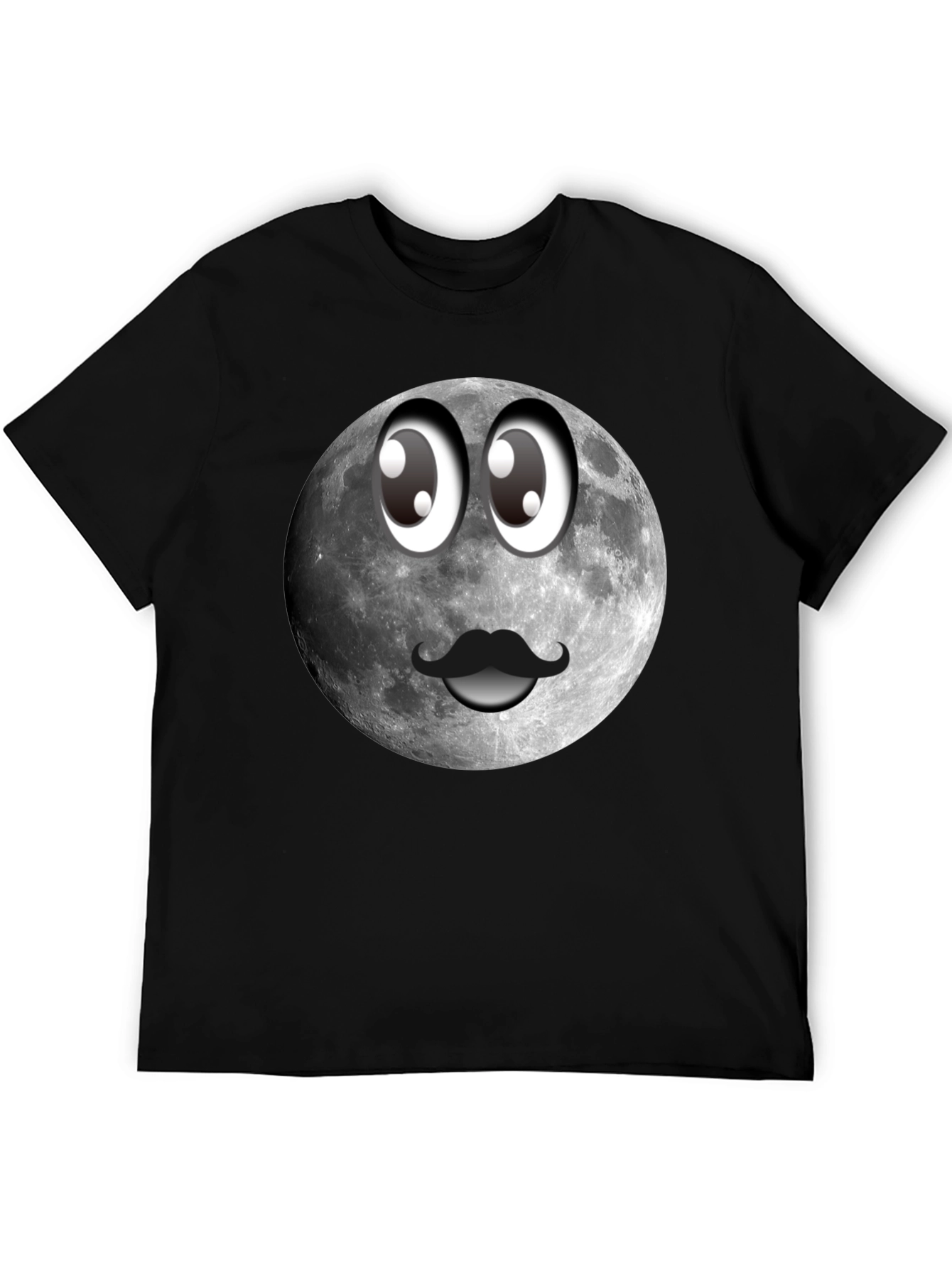 Funny Moon Face Graphic T-Shirt