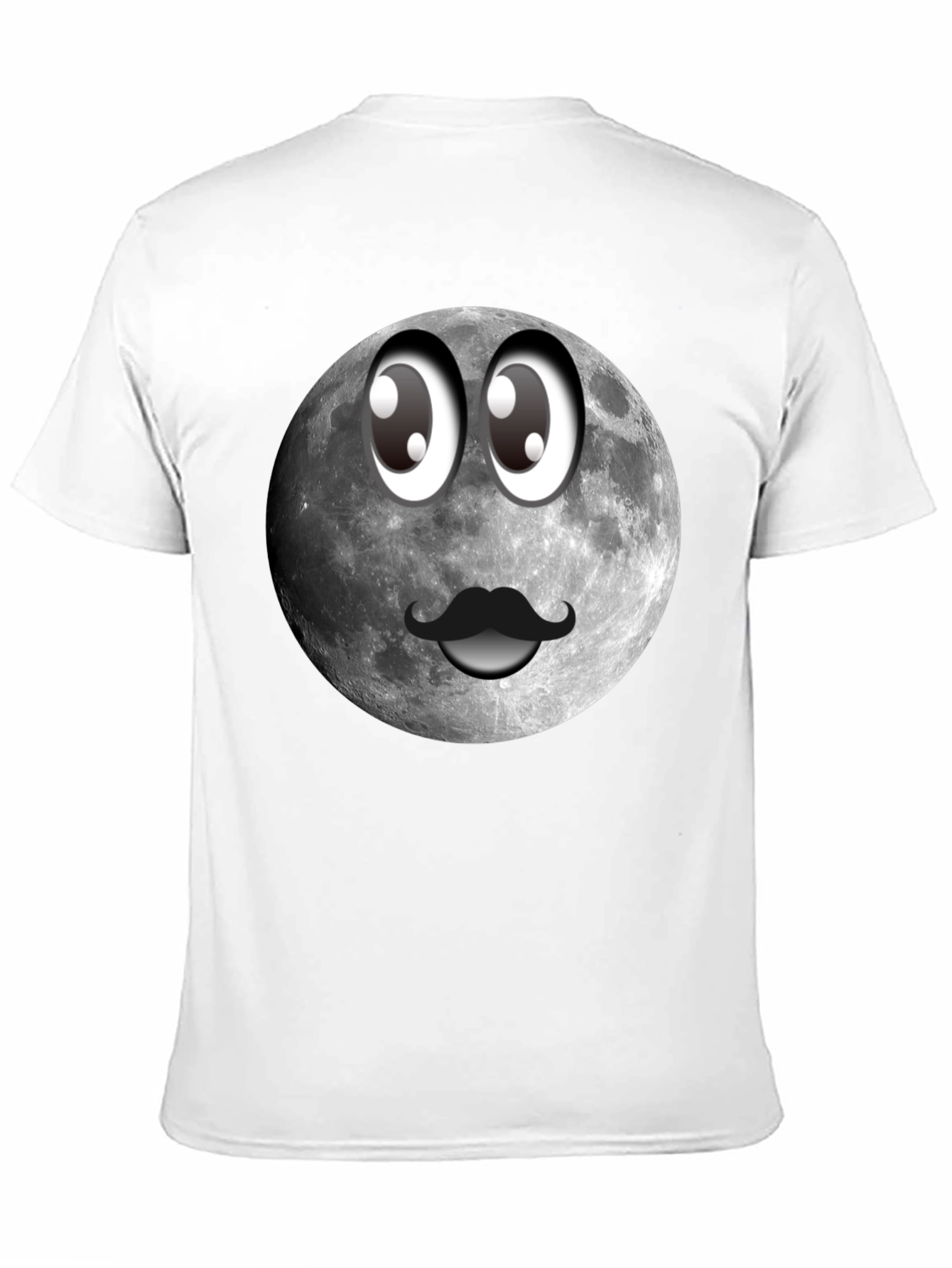 Funny Moon Face Graphic T-Shirt