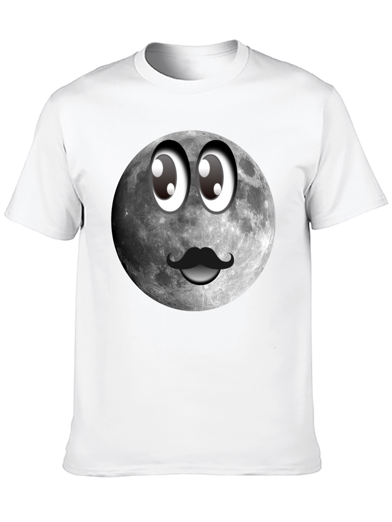 Funny Moon Face Graphic T-Shirt
