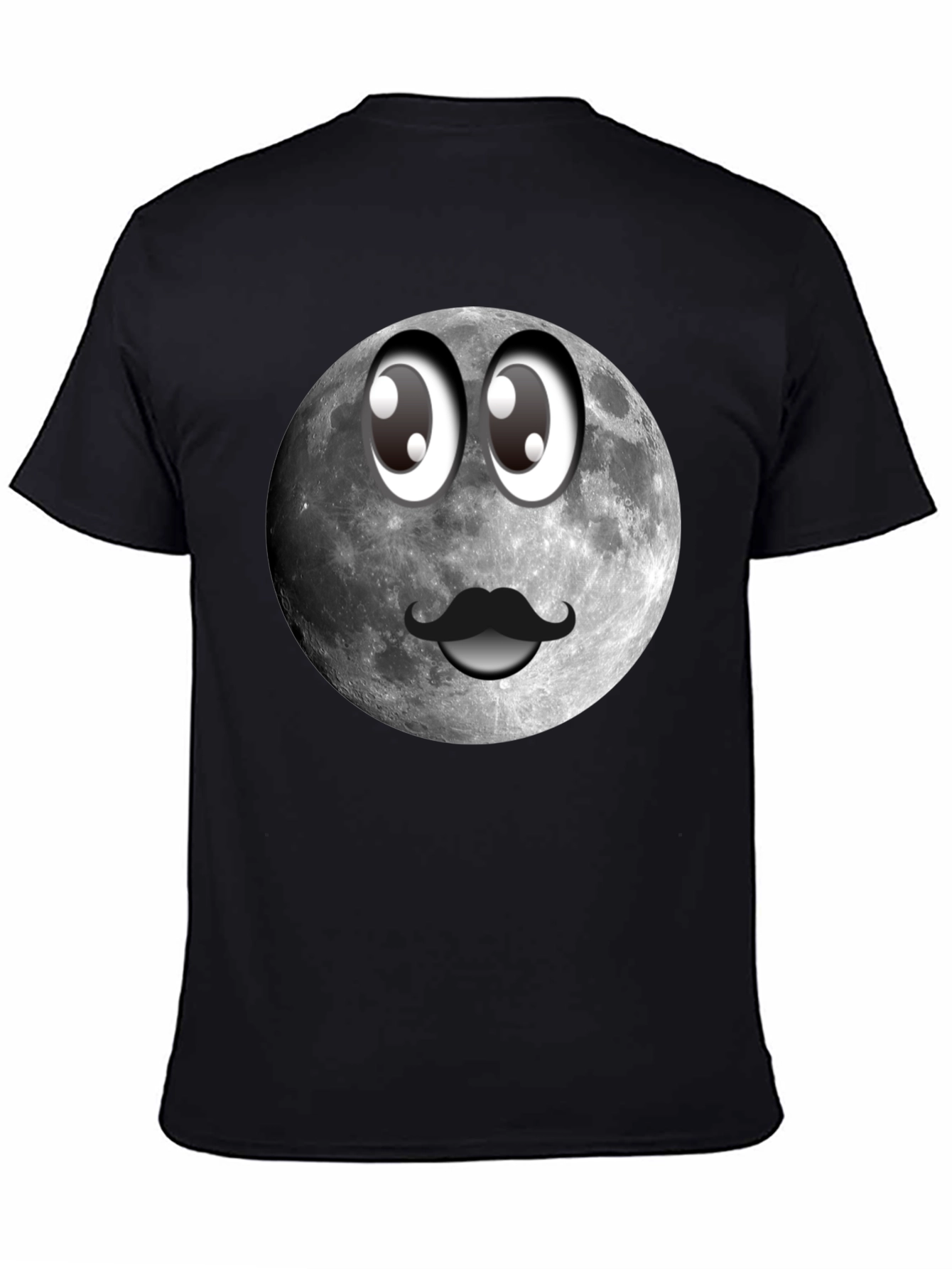 Funny Moon Face Graphic T-Shirt
