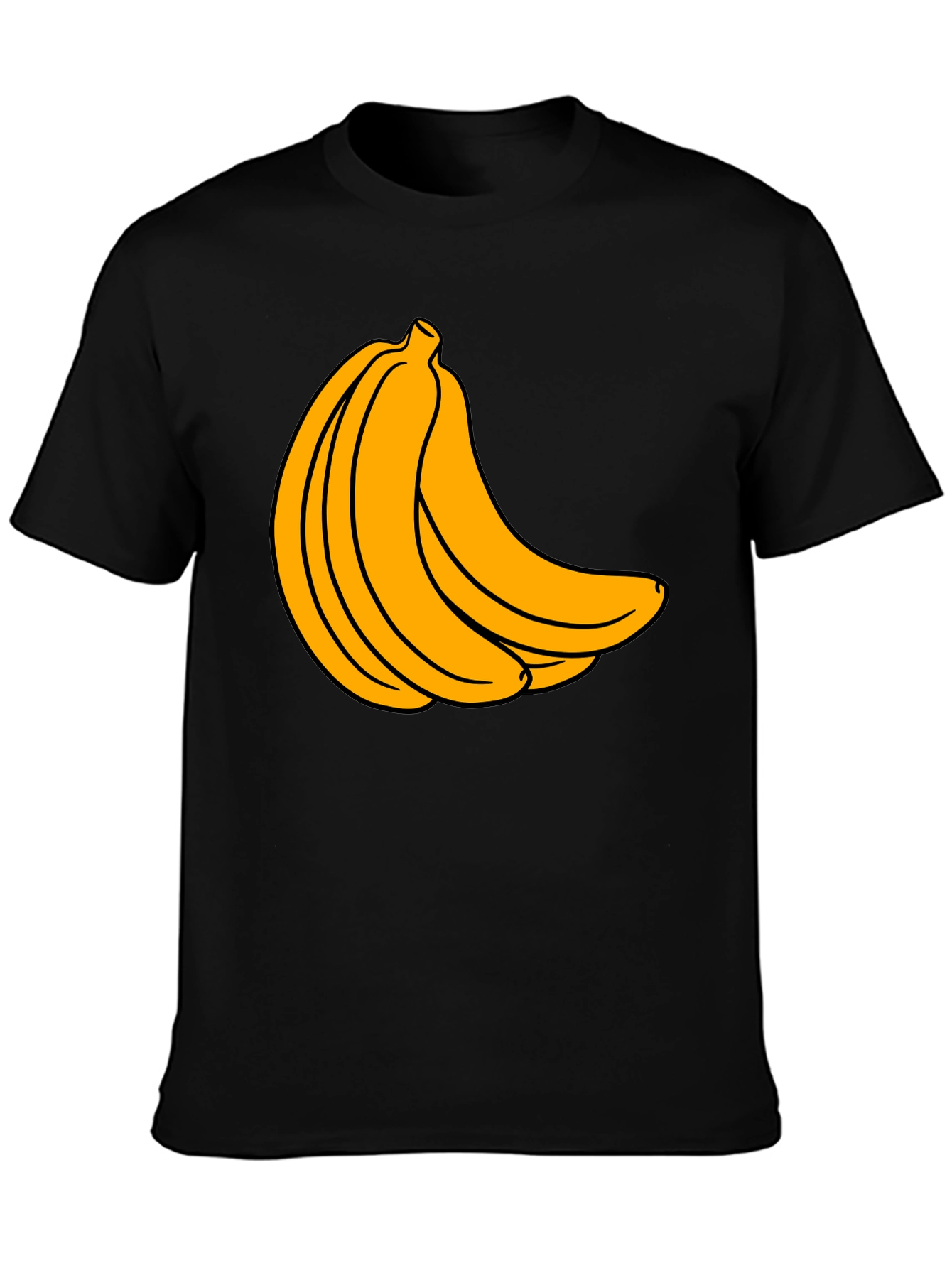 Banana Bunch Graphic T-Shirt - Black Cotton Tee